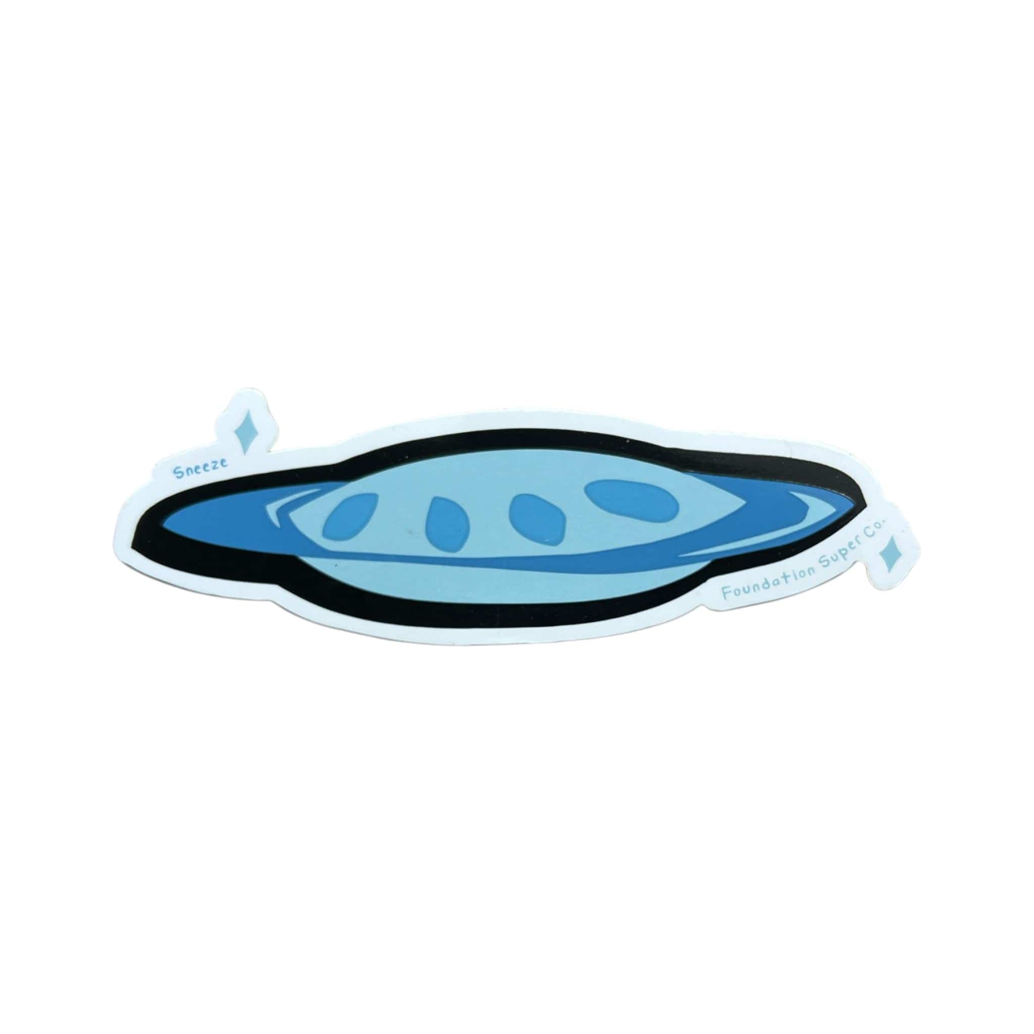 Sneeze Magazine x Foundation Spaceship Sticker
