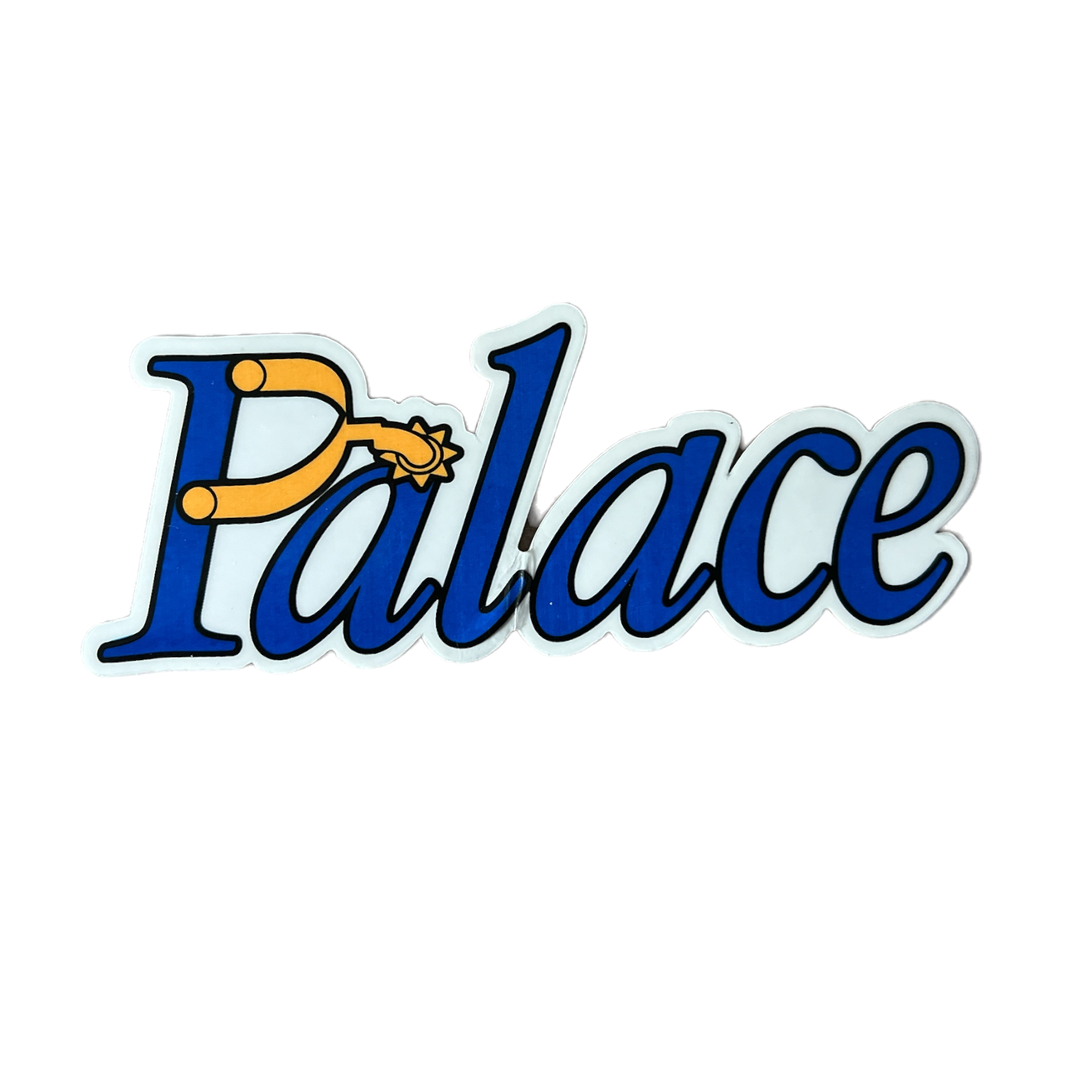 Palace P Spur Blue Sticker Autumn 2017