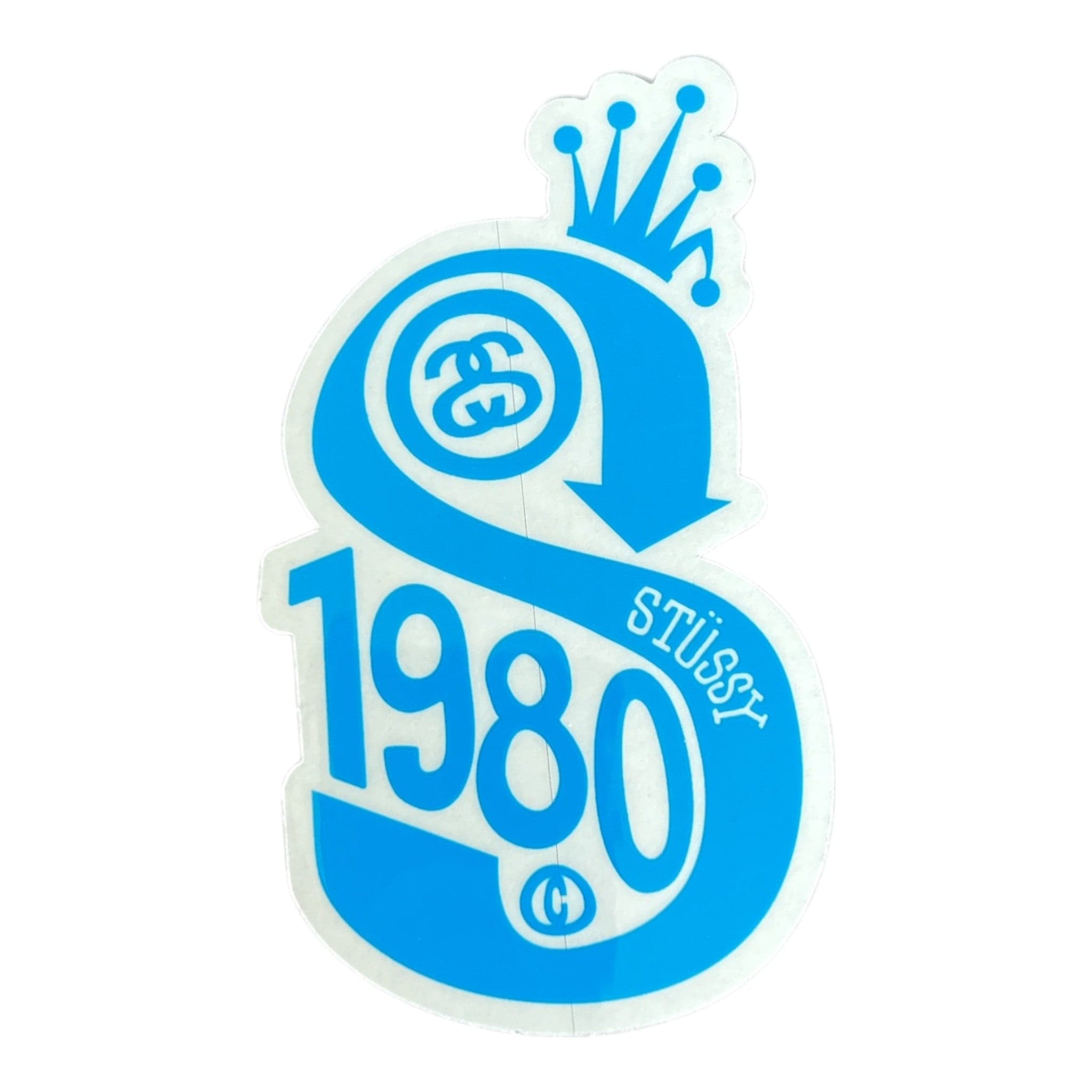 Stussy 1980 S Sticker Blue