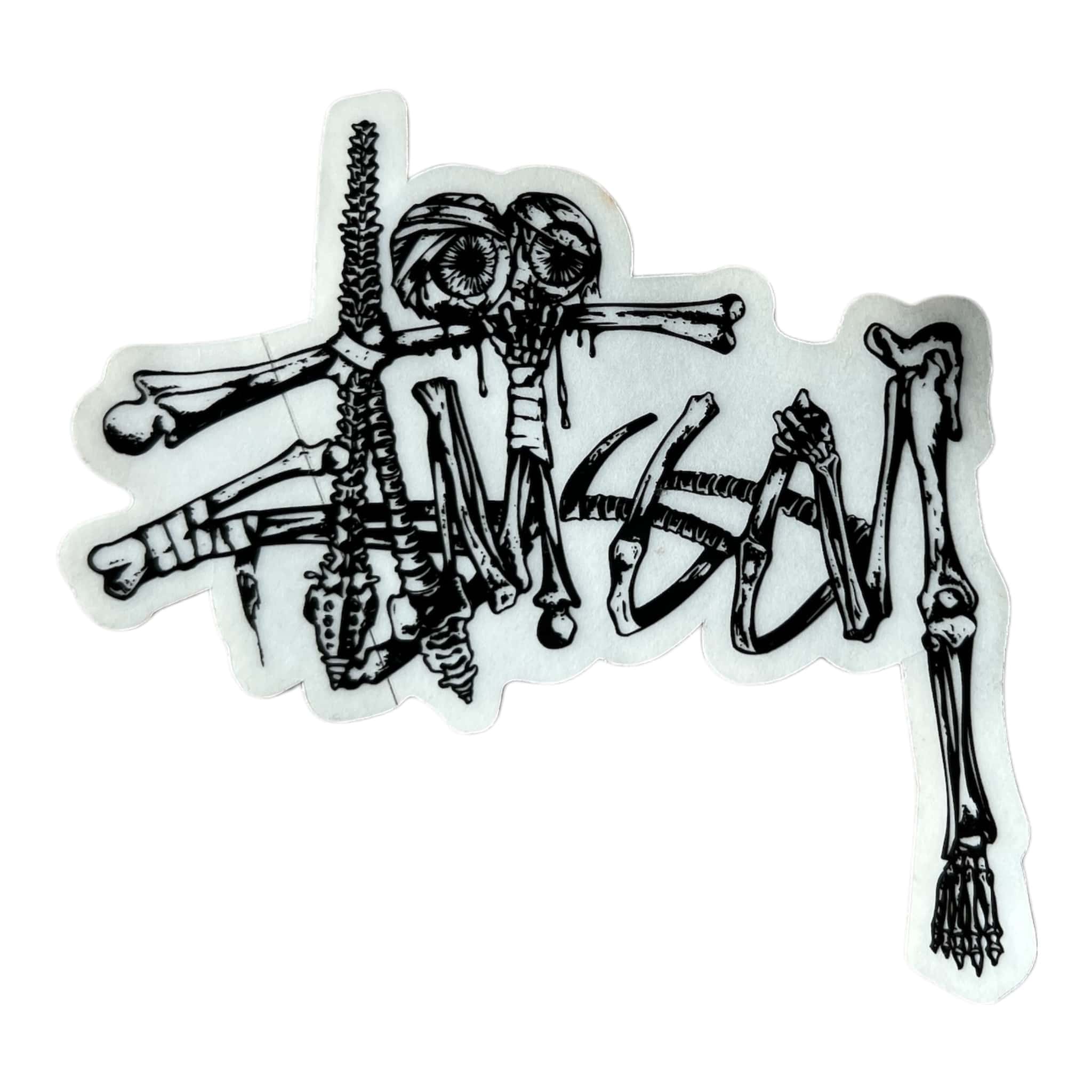 Stussy Bones Script Sticker
