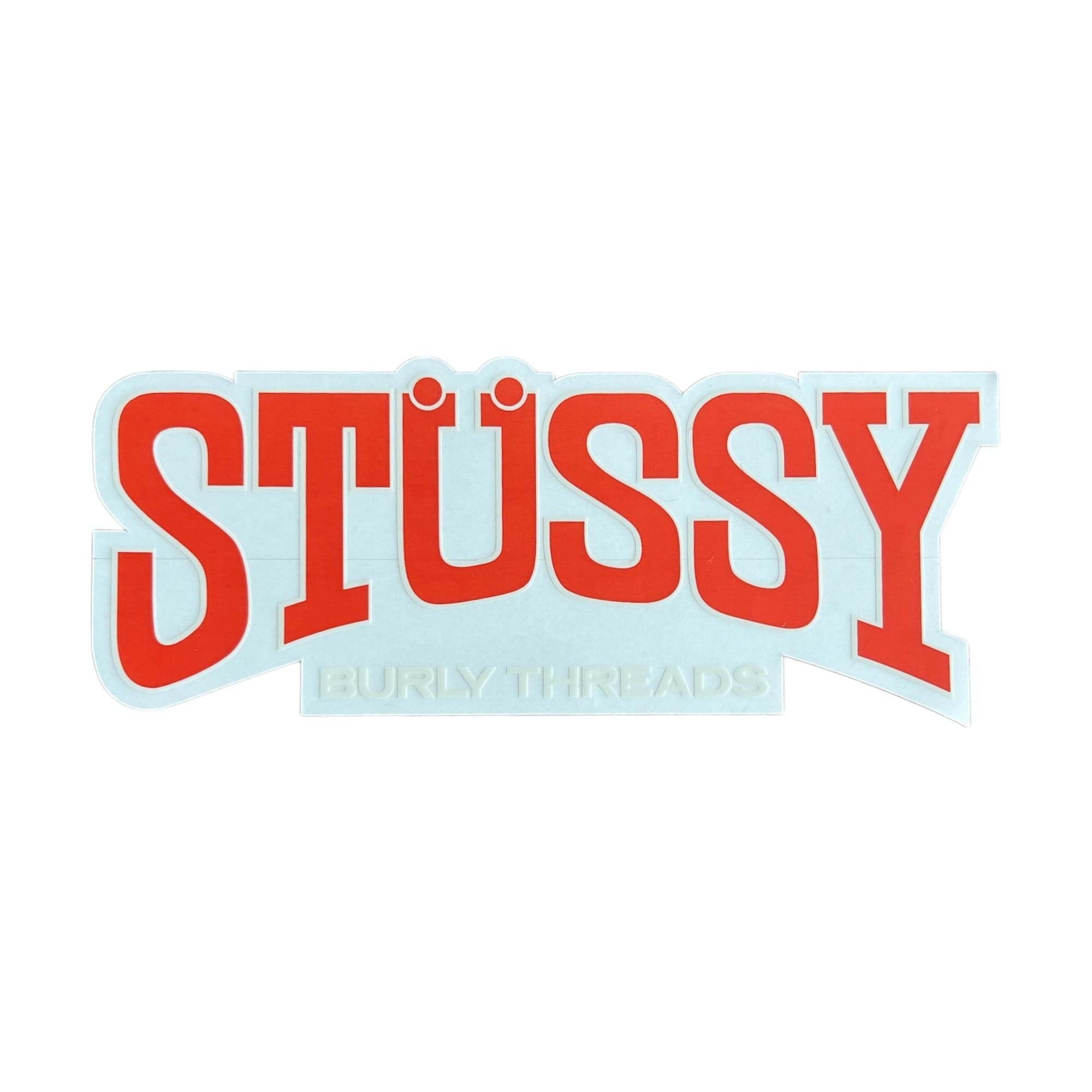 Stussy Burly Threads Sticker Red