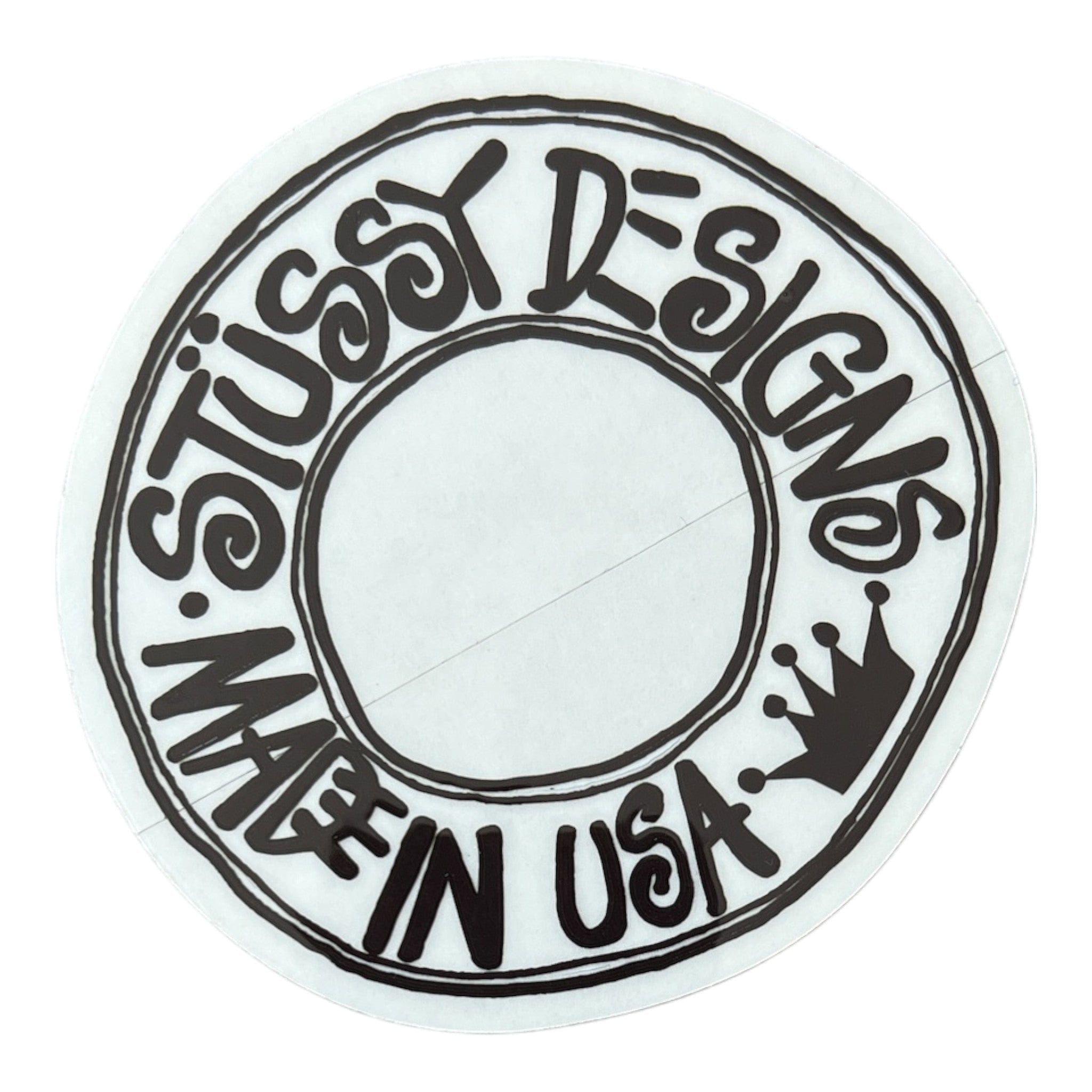 Stussy Designs Made in USA Sticker Black