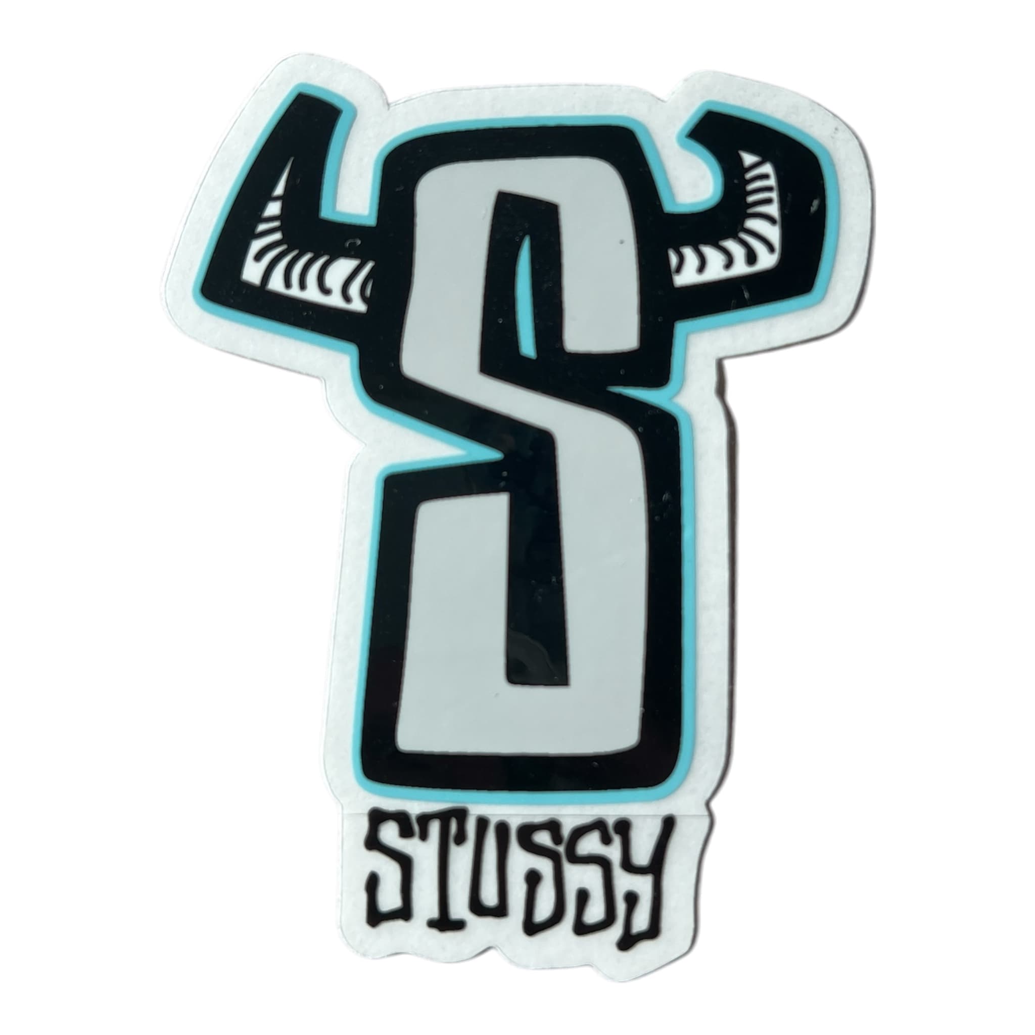 Stussy Horns White Sticker