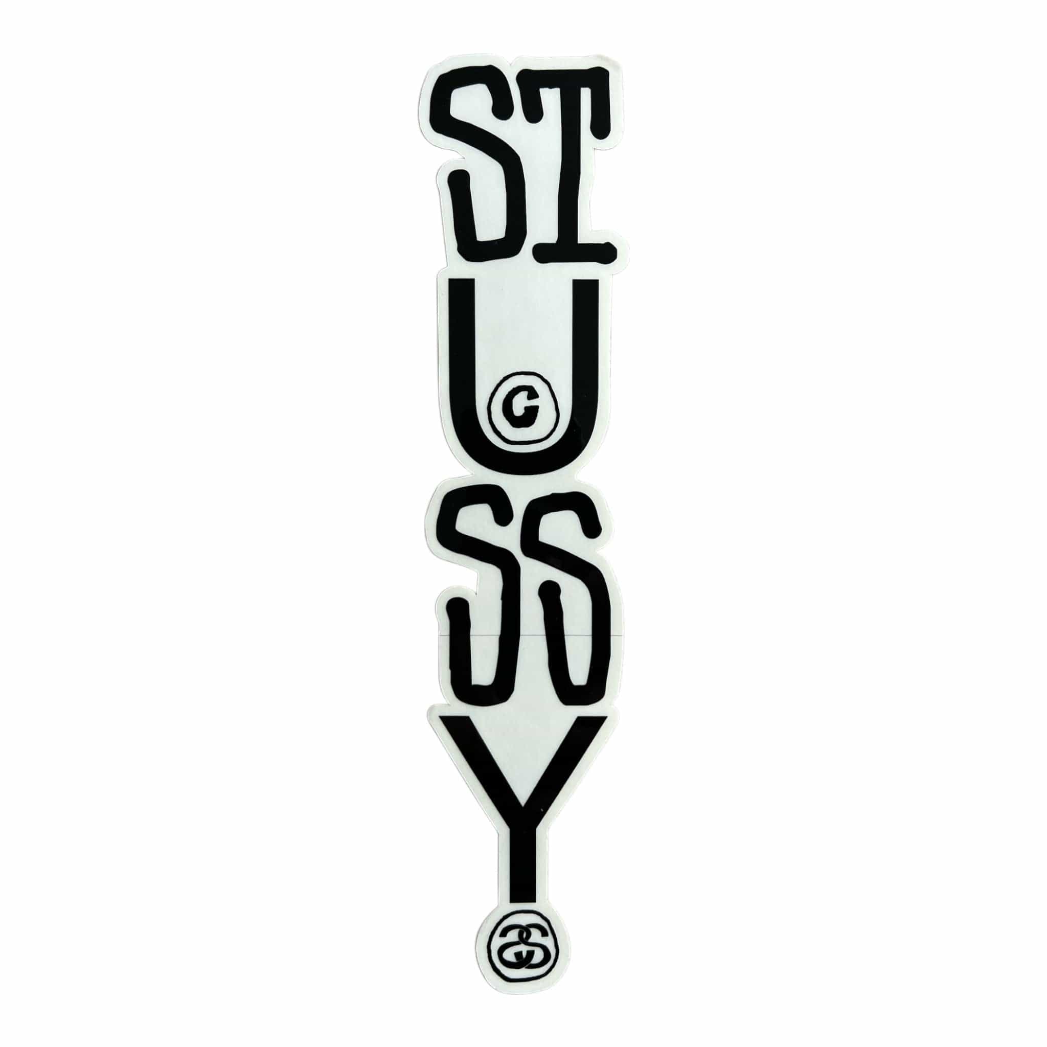 Stussy Stacked Sticker Black
