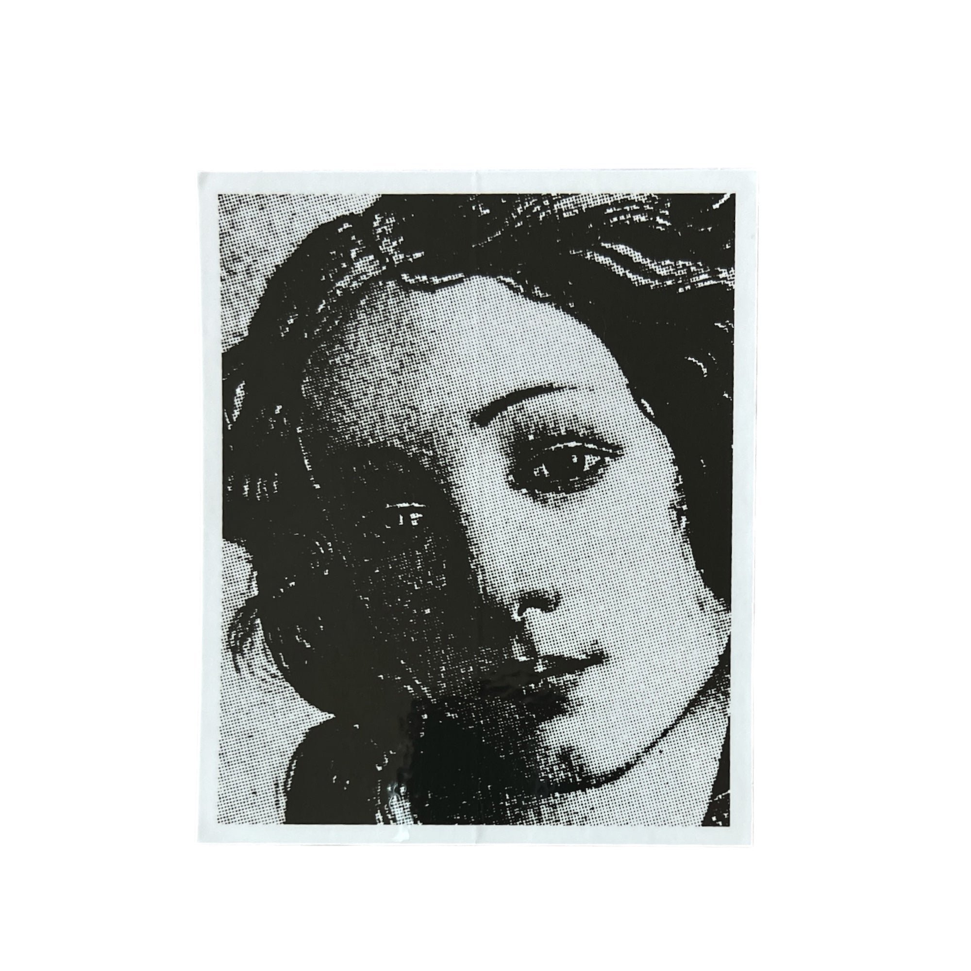 Stussy Venus Portrait Sticker in Black and White