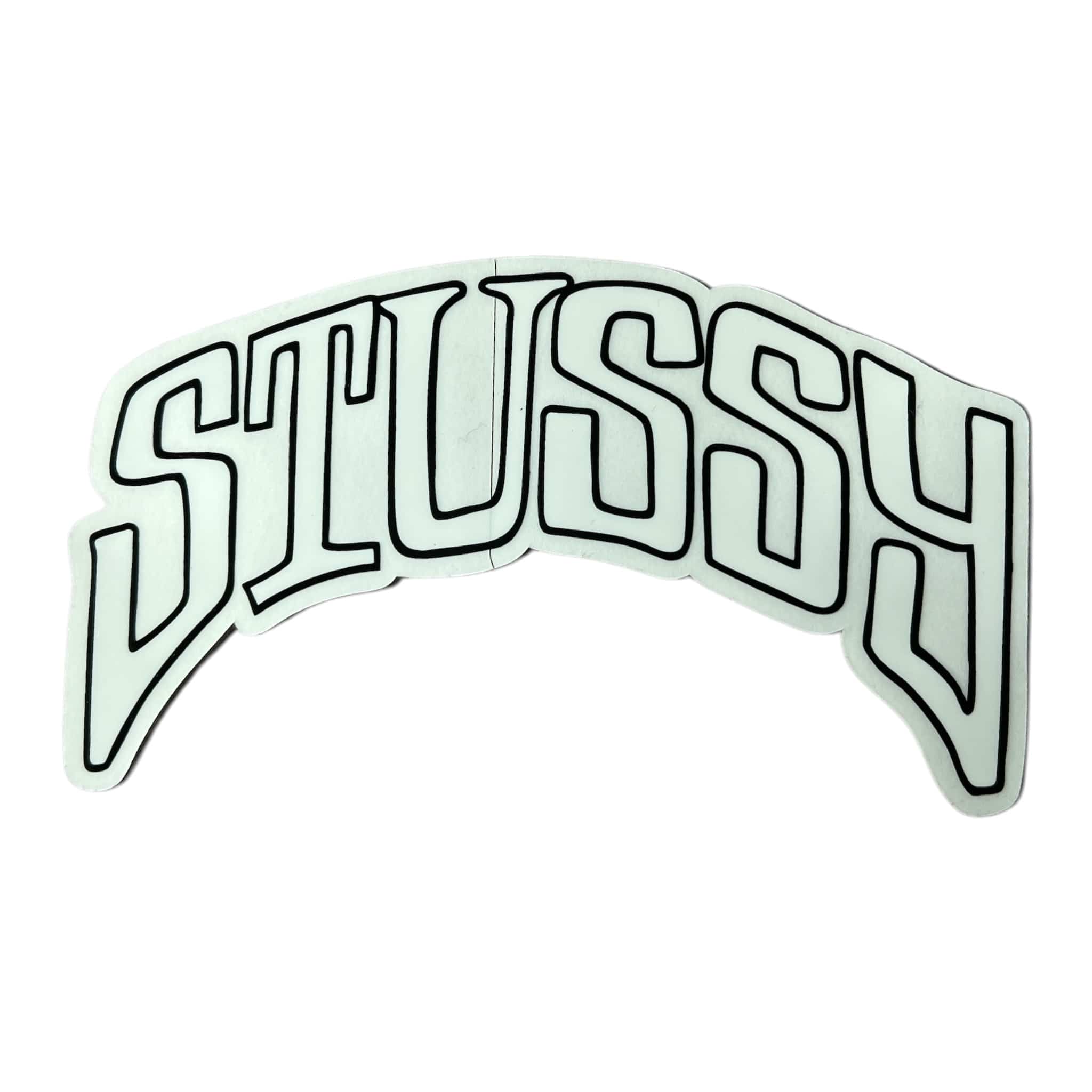 Stussy Arched White Sticker