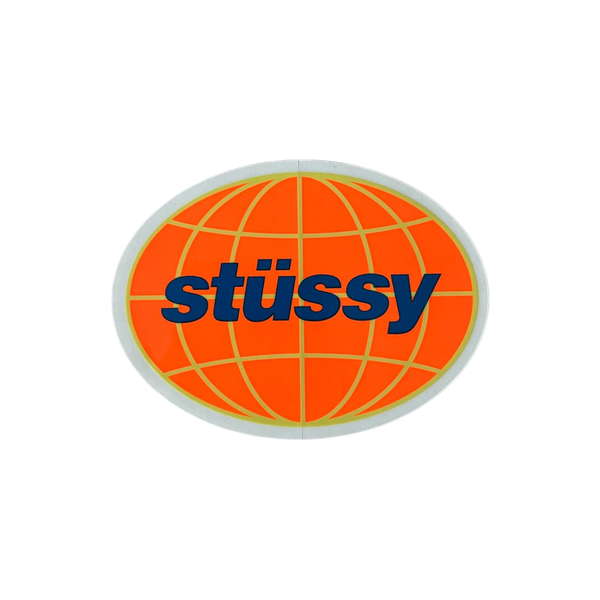Stussy Globe Sticker Orange