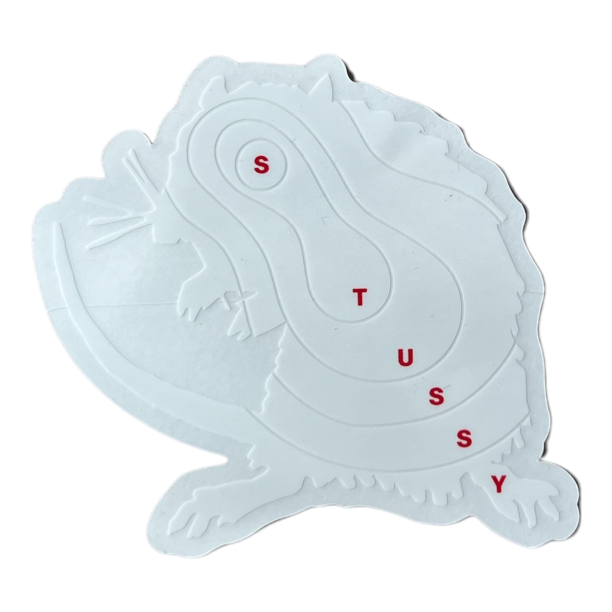 Stussy Long Range Rat White Sticker