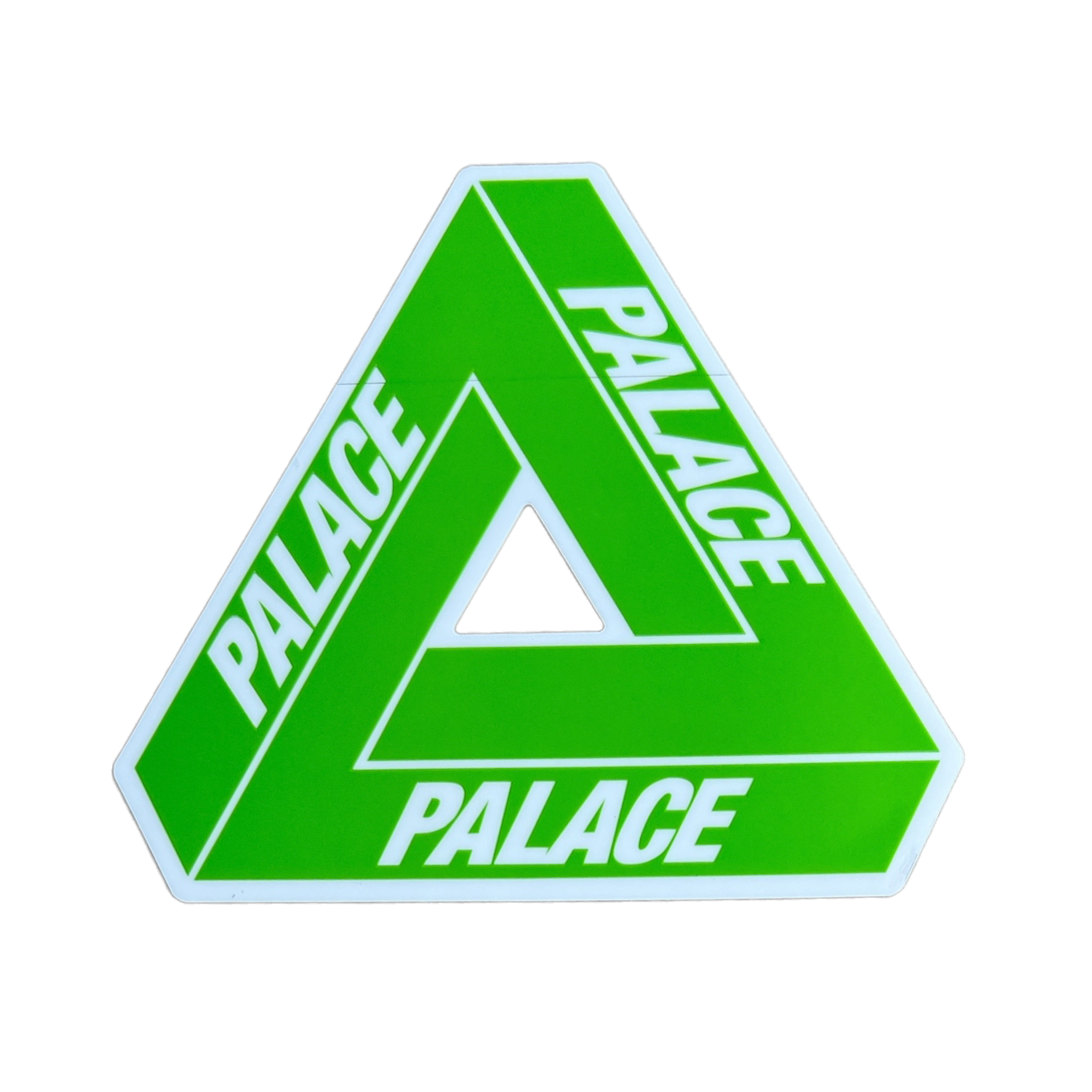 Palace Neon Green Tri-Ferg Sticker Summer 2024