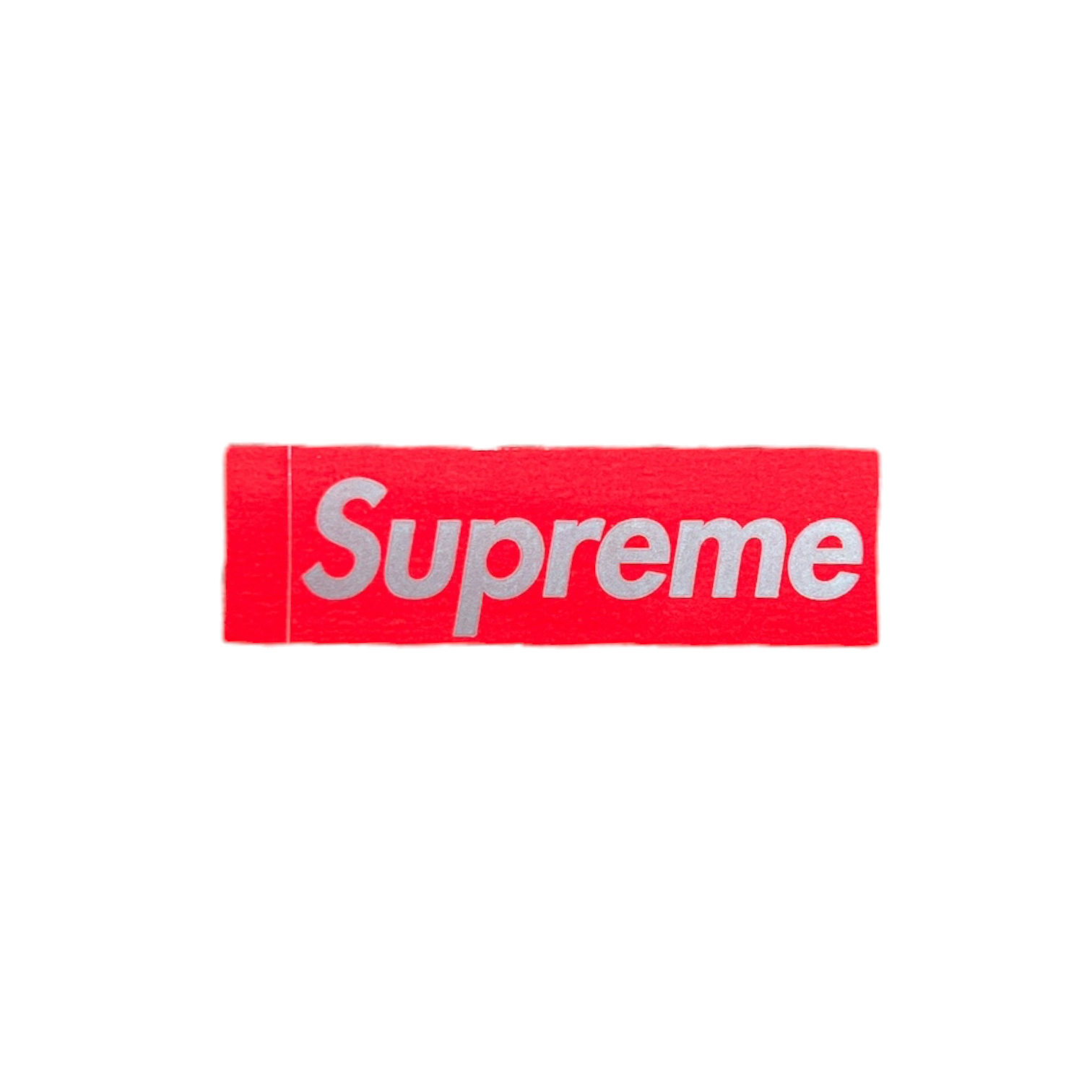 Supreme Red/Silver Box Logo Sticker Mini 1997