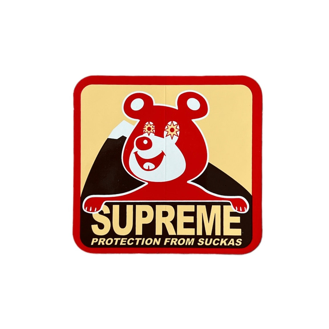 Supreme Bear Sticker Orange FW20