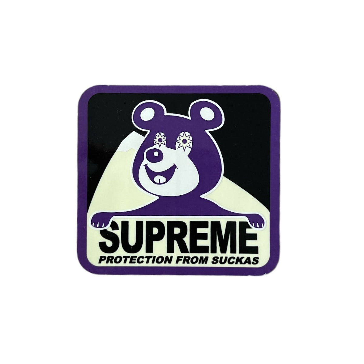 Supreme Bear Sticker Purple FW20