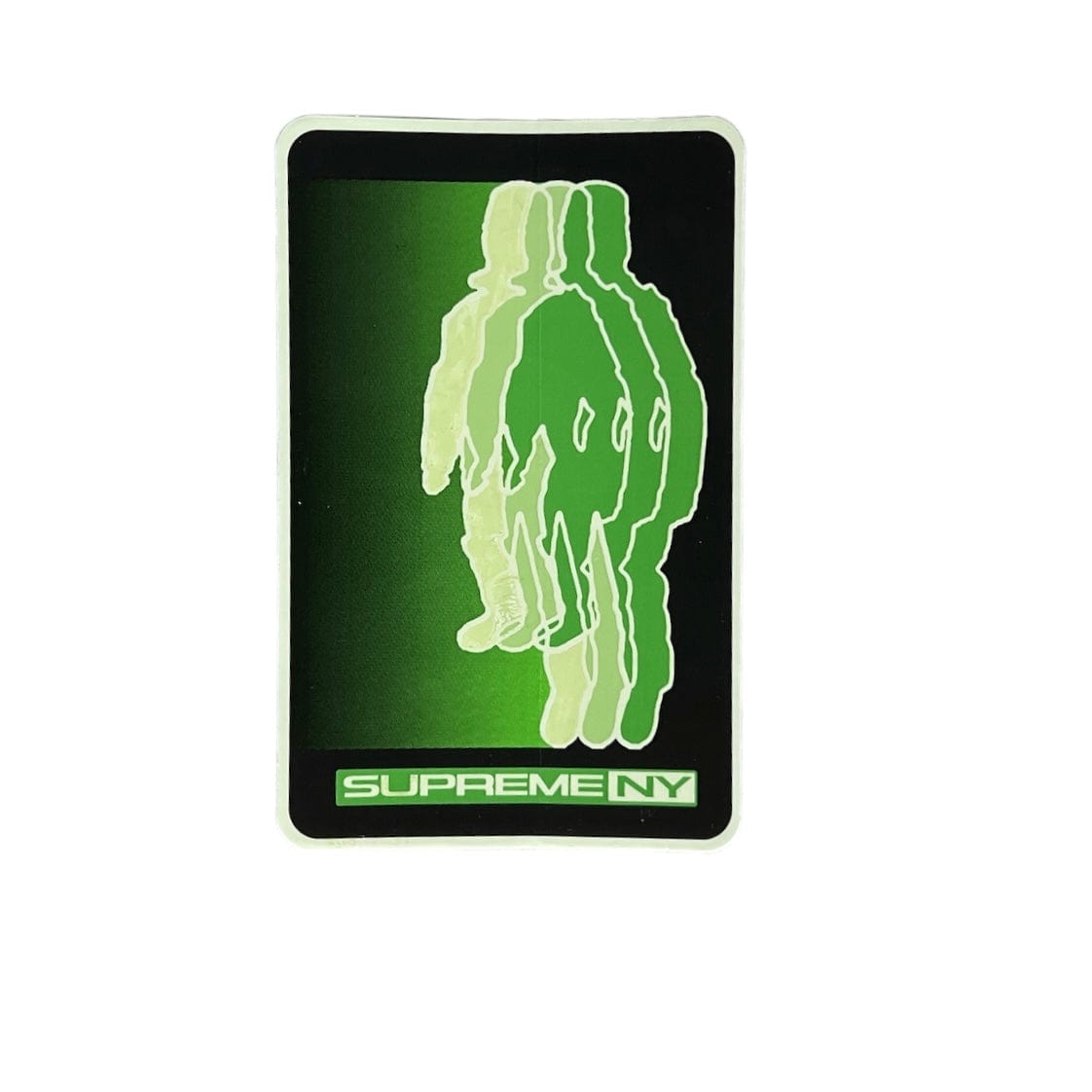 Supreme NY Blur Sticker Green