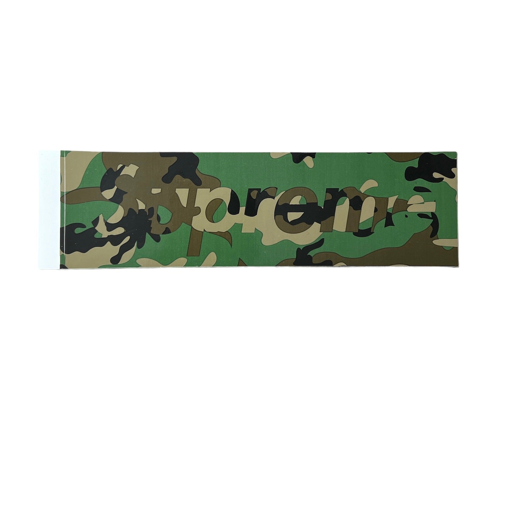 Supreme Camo Box Logo Sticker Green FW20