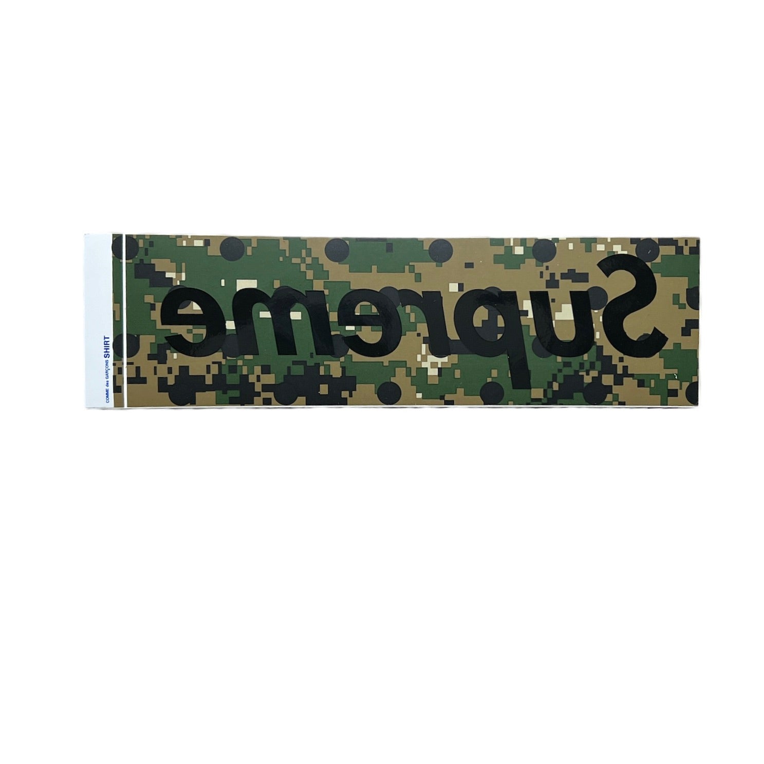 Supreme Comme Des Garcons CDG Digi Camo Box Logo Sticker Green SS13