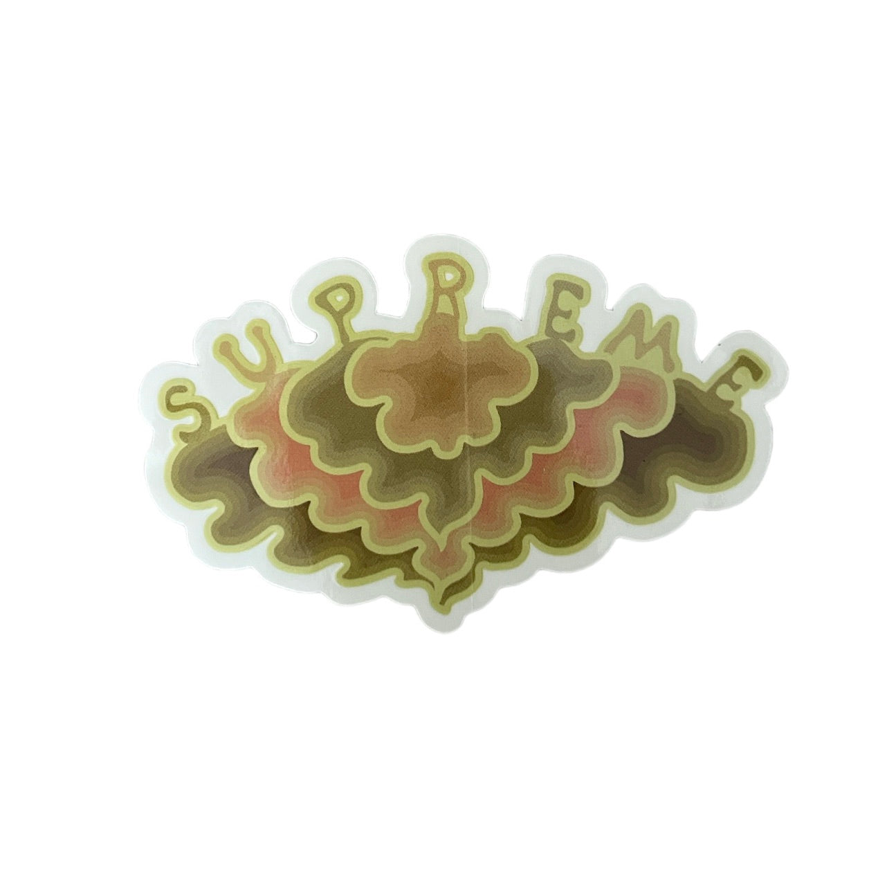 Supreme Cloud Sticker Yellow SS19