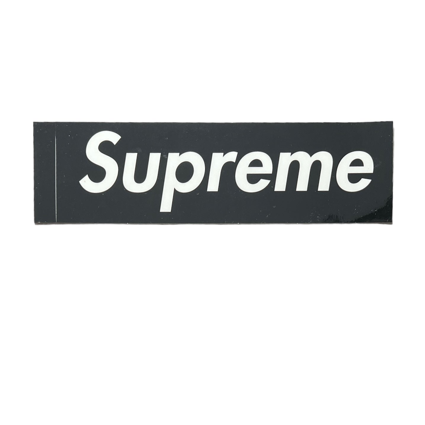 Supreme Clear Vinyl Box Logo Sticker Black FW21