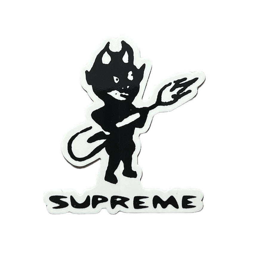 Supreme Devil Sticker Black FW15