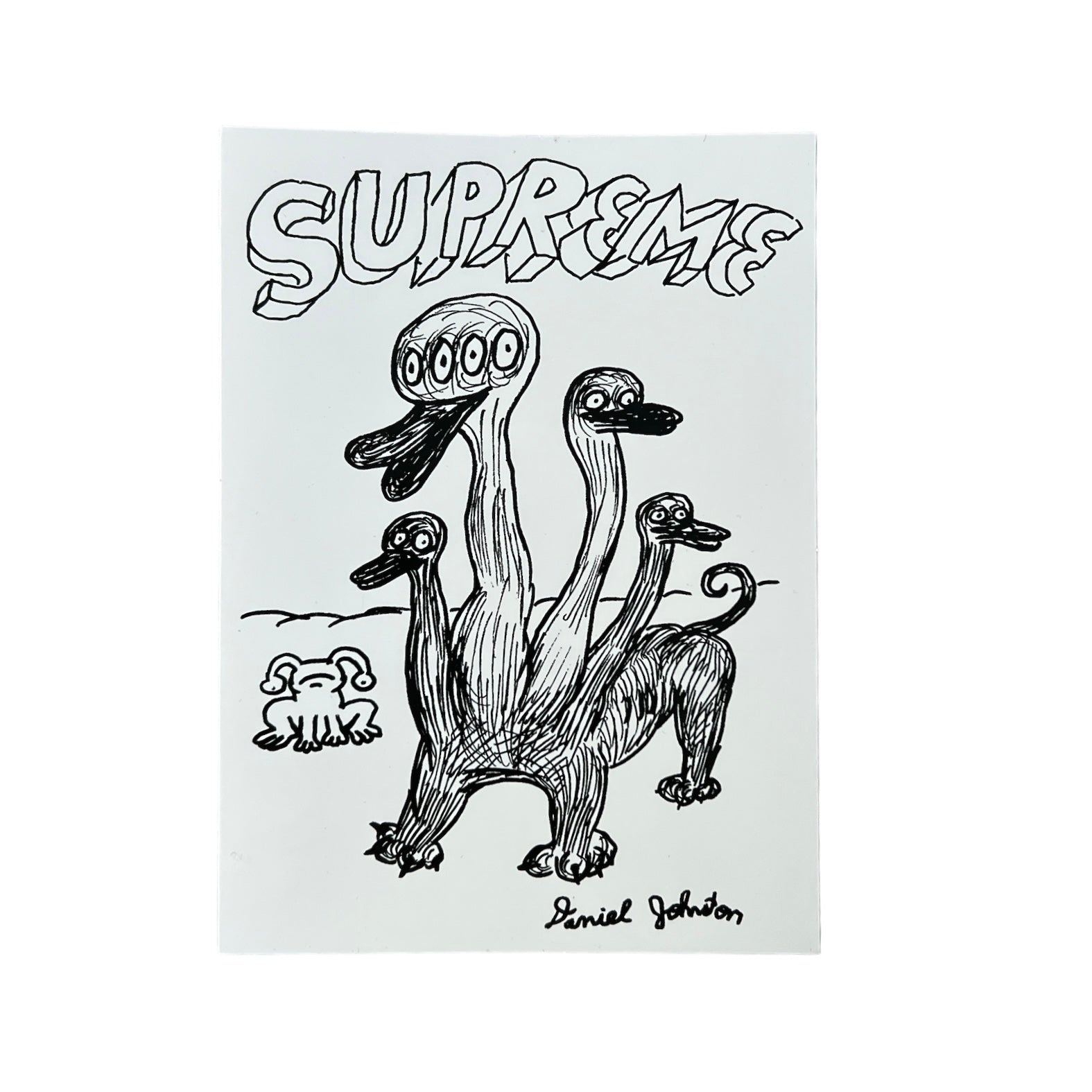 Supreme Daniel Johnston Duck Sticker White SS15