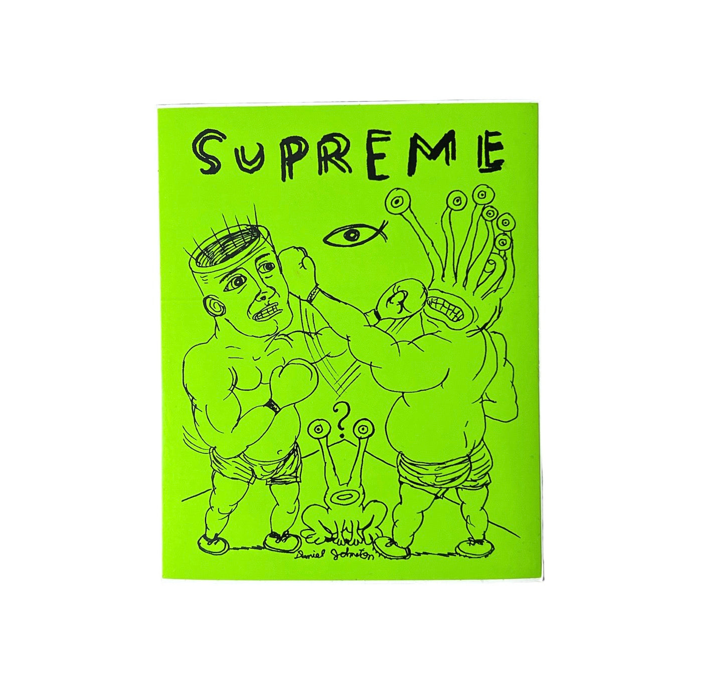 Supreme Daniel Johnston Eternal Fighting Sticker Green SS12