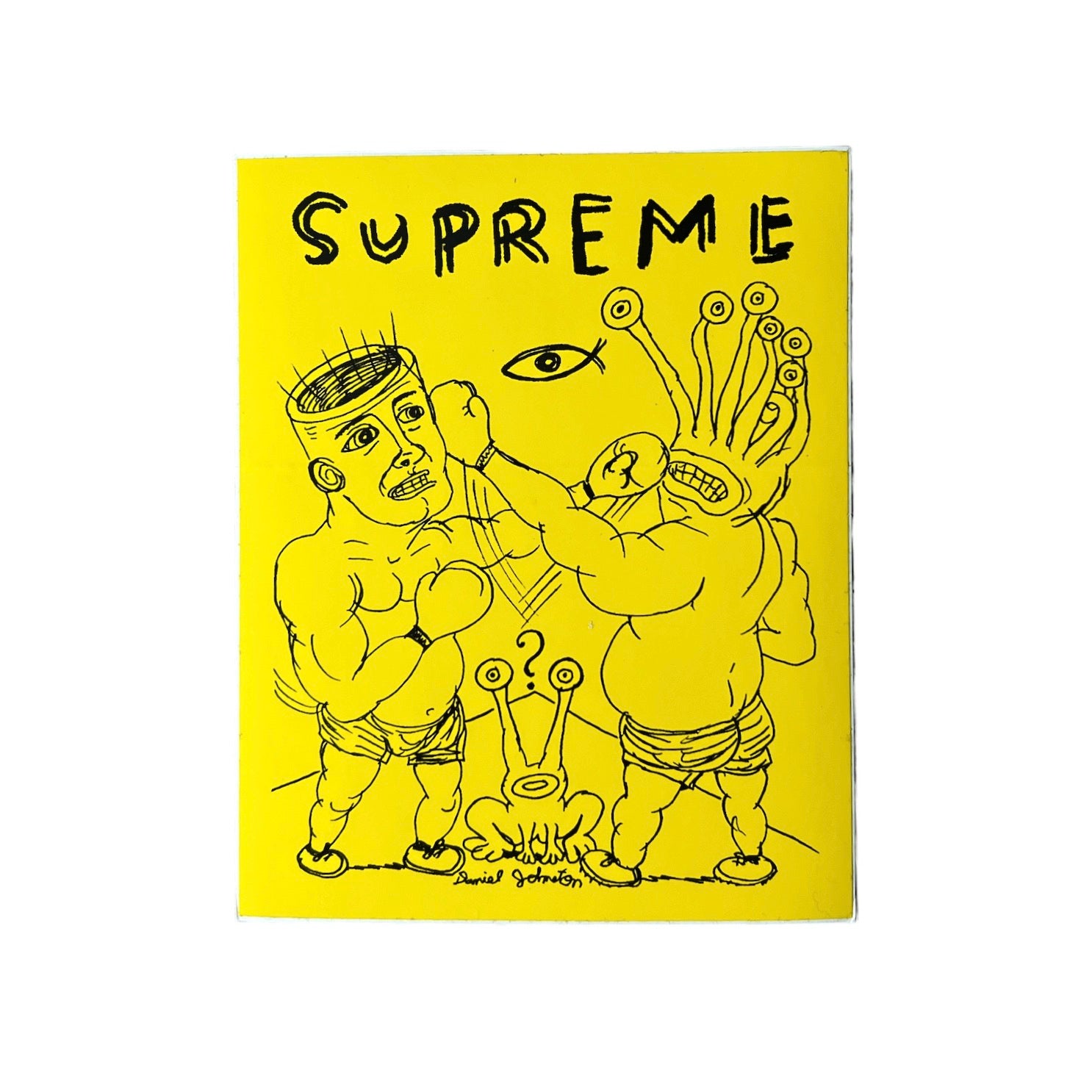 Supreme Daniel Johnston Eternal Fighting Sticker Yellow SS12