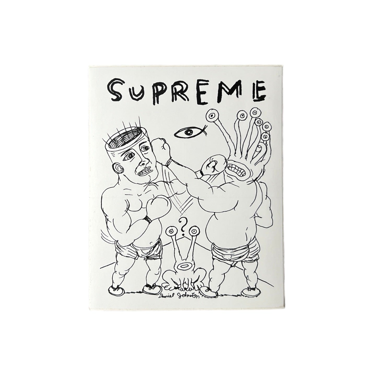 Supreme Daniel Johnston Eternal Fighting Sticker White SS12