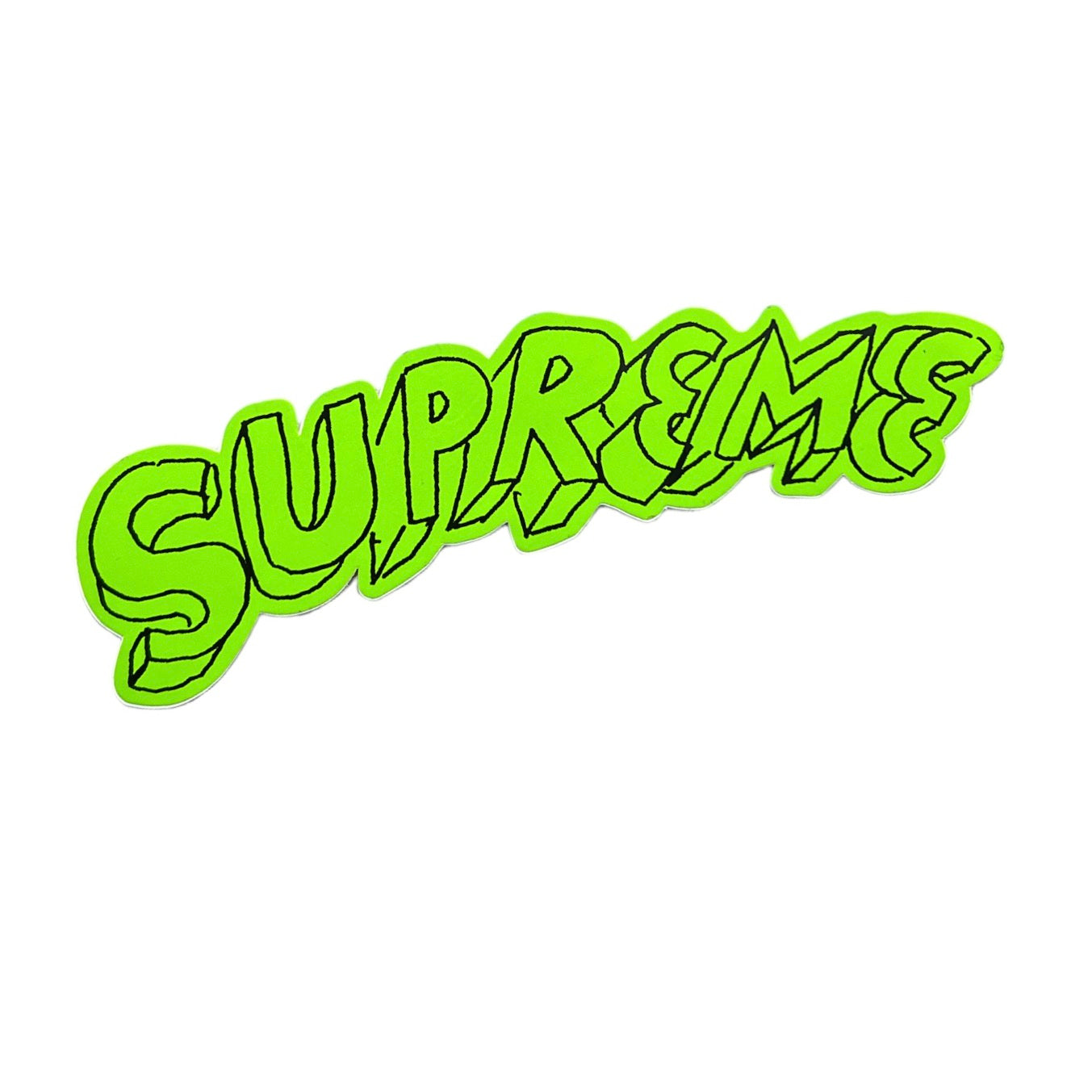 Supreme Daniel Johnston Original Script Sticker Green SS12