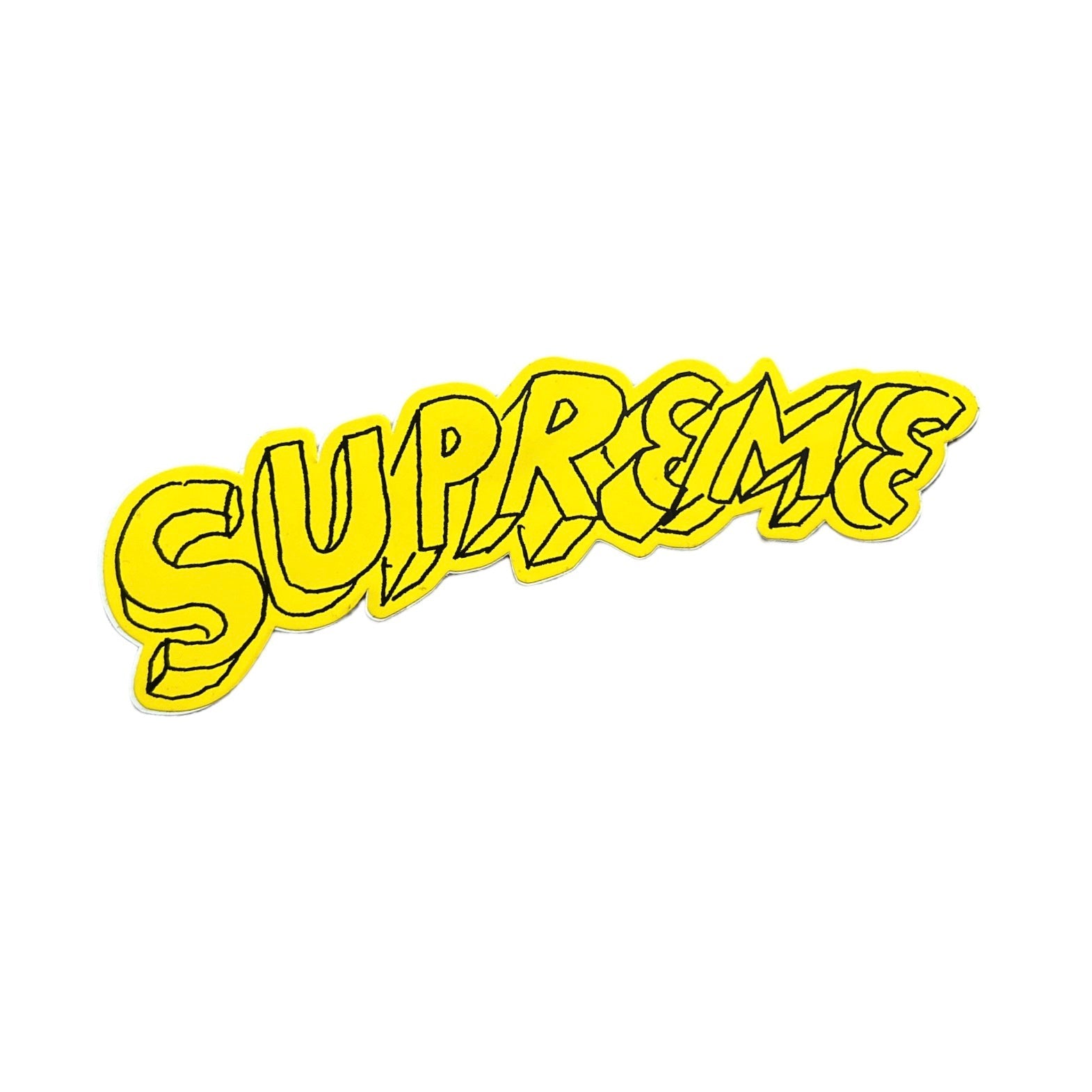 Supreme Daniel Johnston Original Script Sticker Yellow SS12