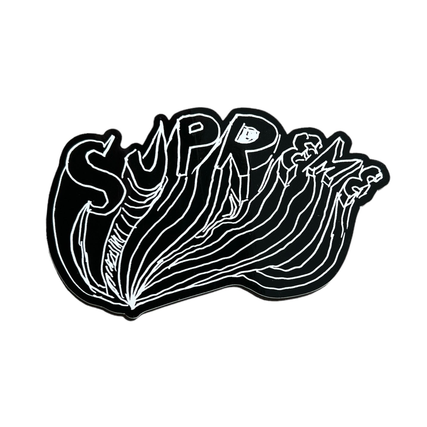 Supreme Daniel Johnston Script Sticker Black SS15