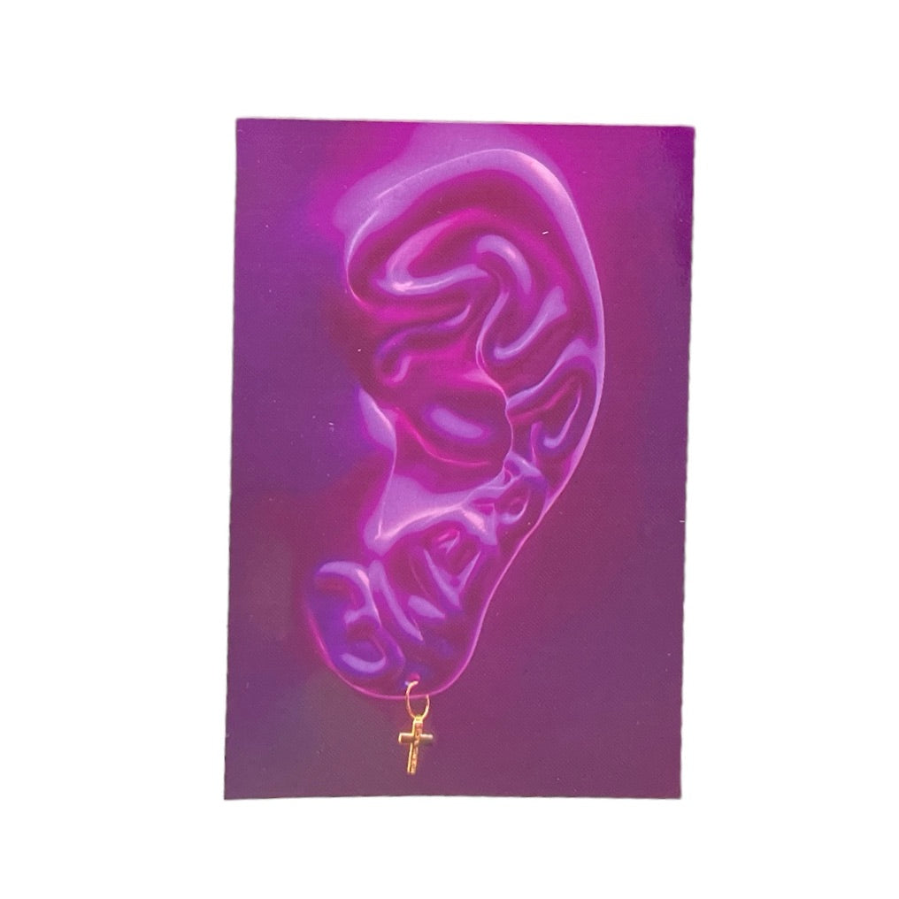 Supreme Ear Sticker Purple SS21