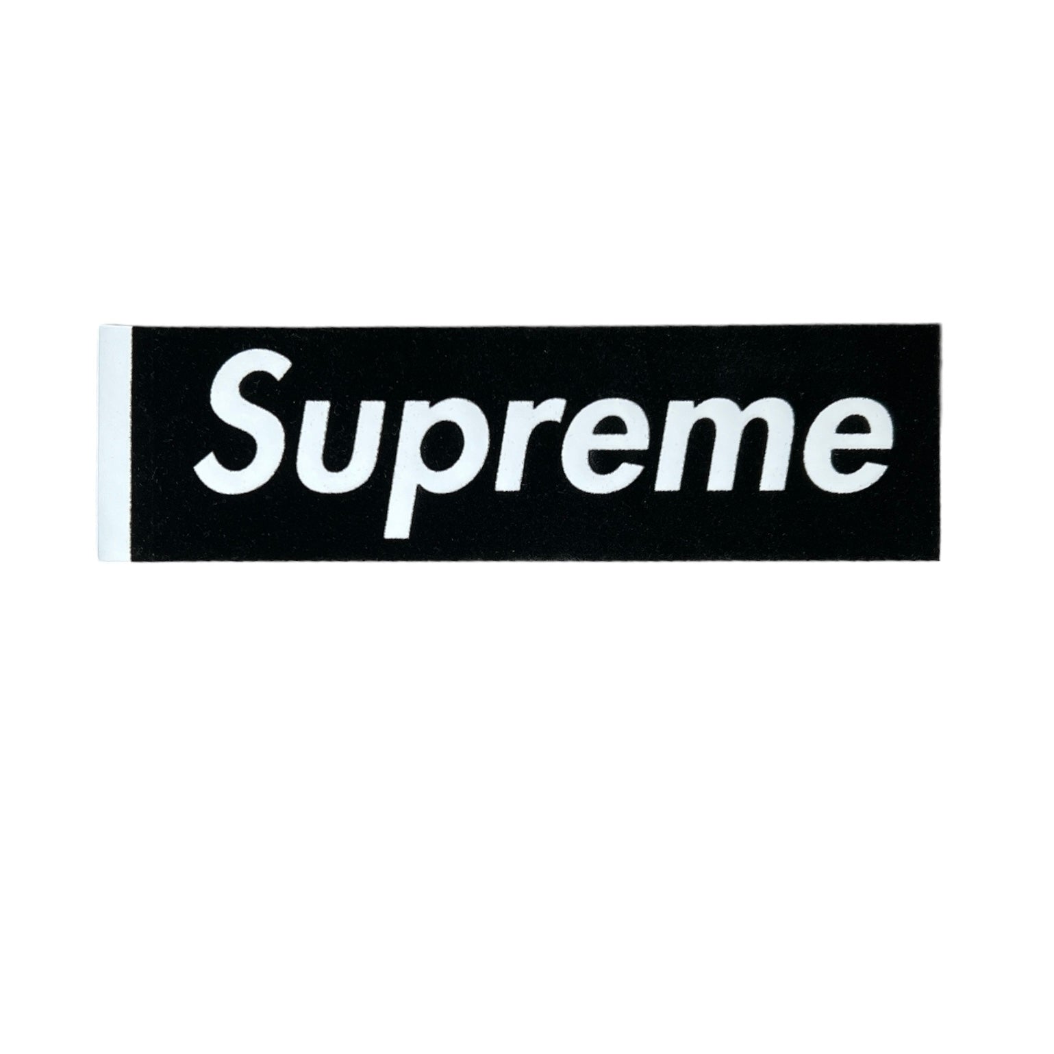 Supreme Felt Box Logo No Tab Sticker Black SS17