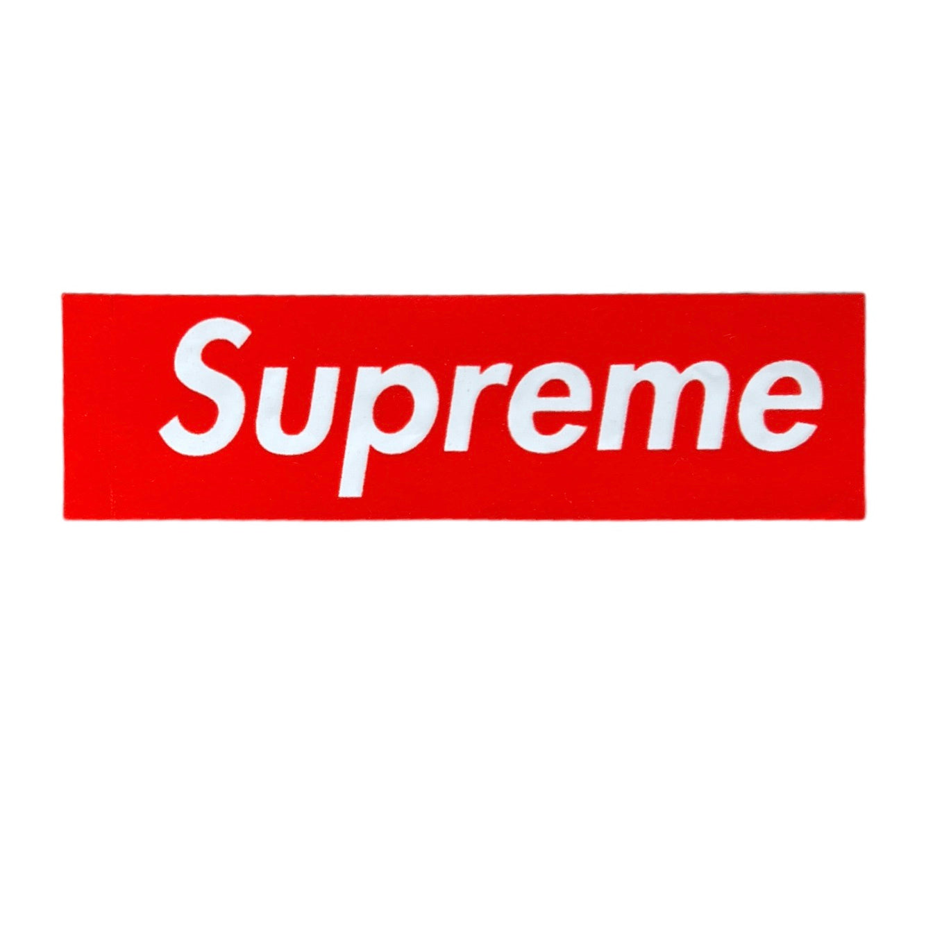 Supreme Felt Box Logo Sticker Red SS17