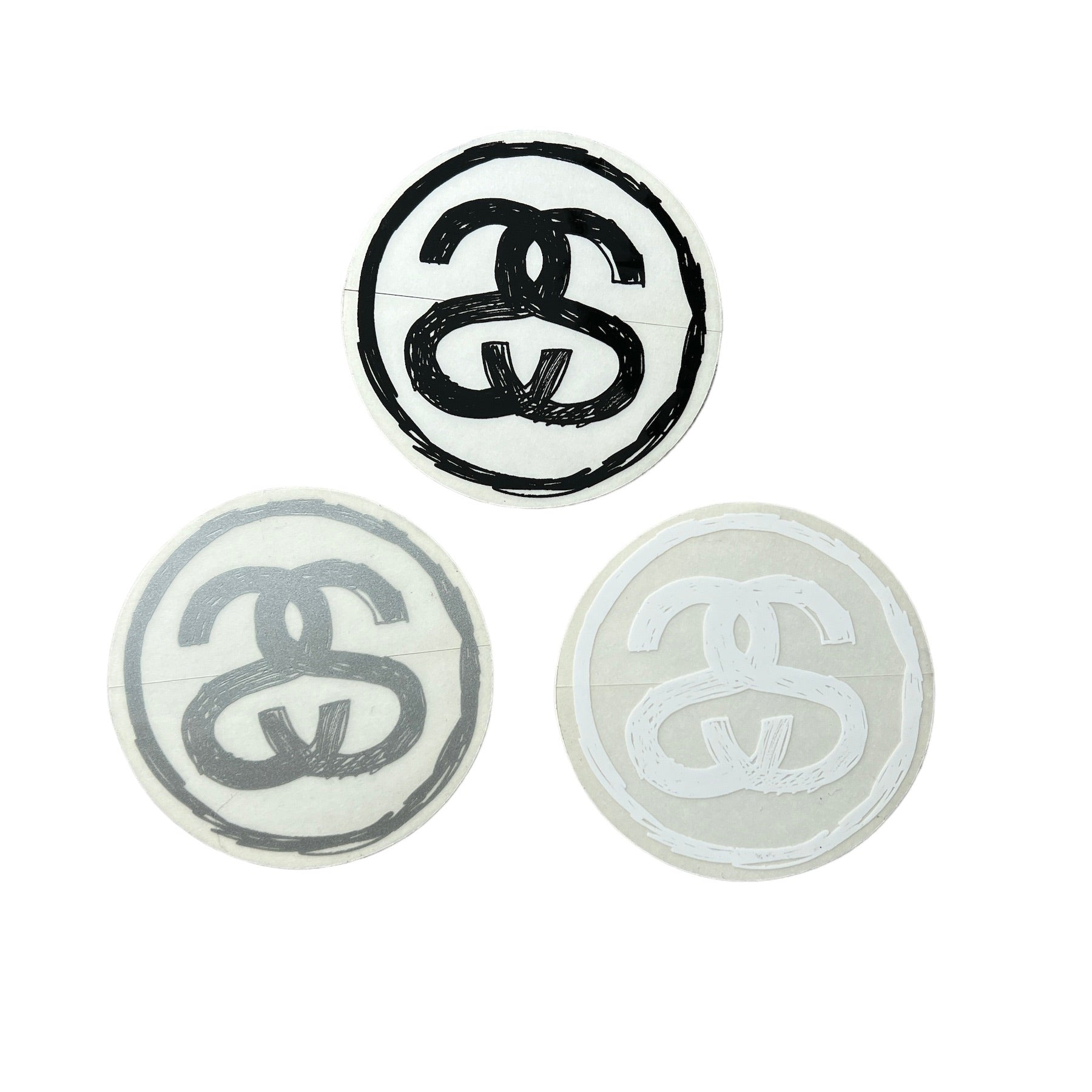 Stussy Handdrawn Circle Logo Stickers