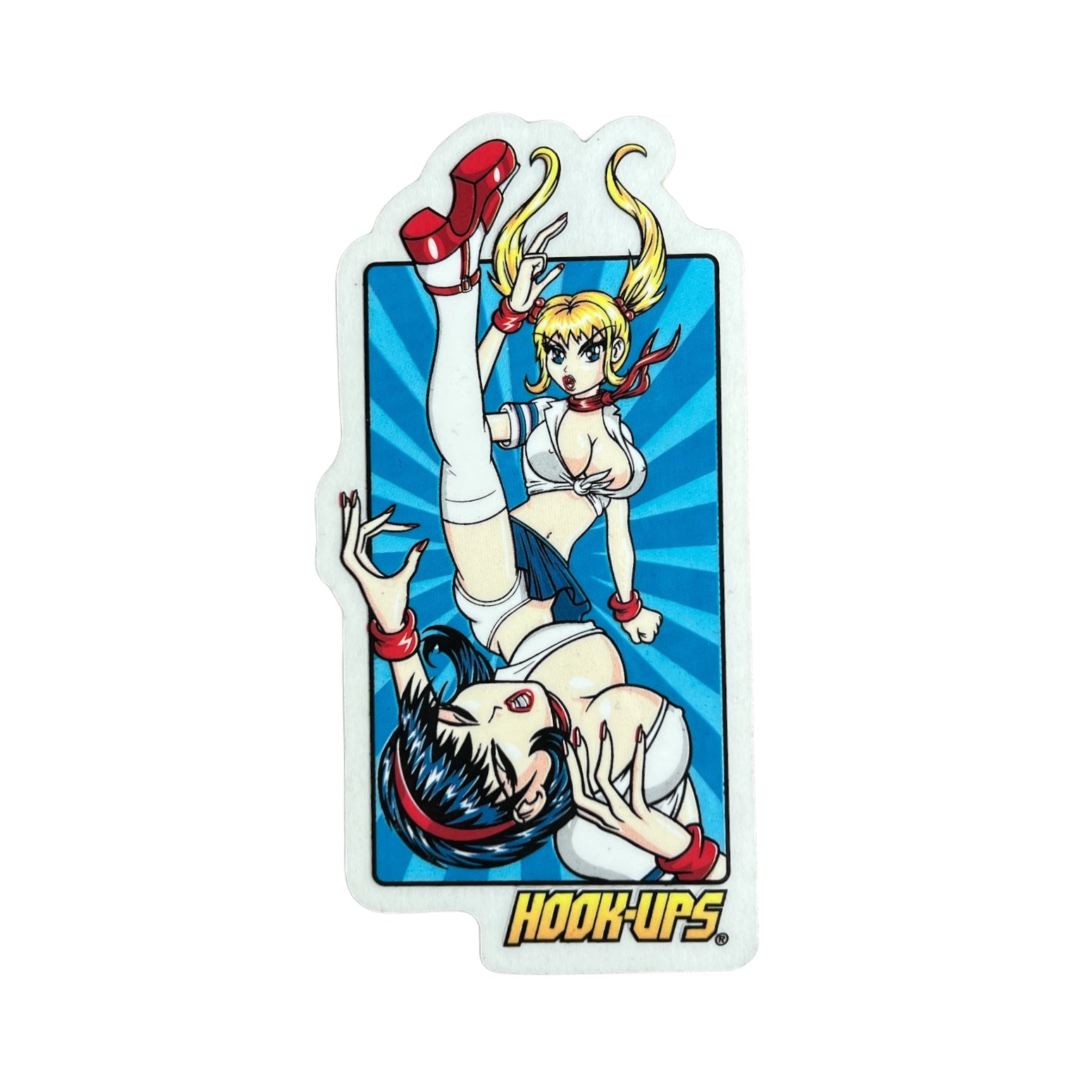 Hook-Ups Karate Babe Sticker