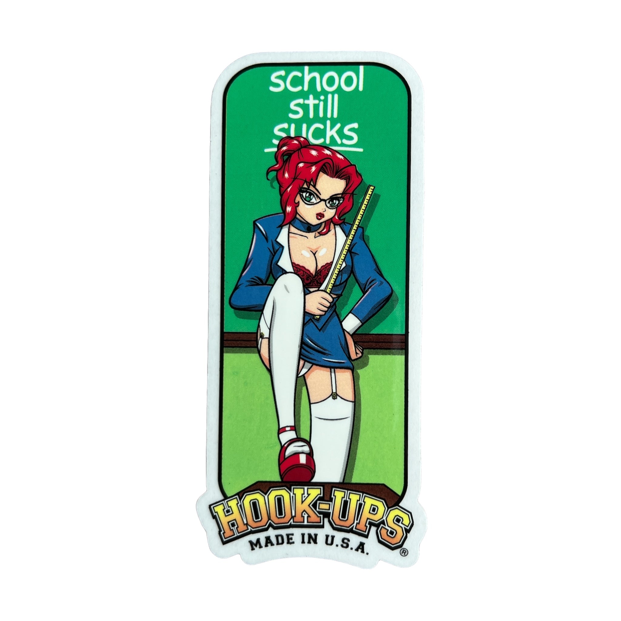 Hook-Ups Naughty Teacher Babe Sticker