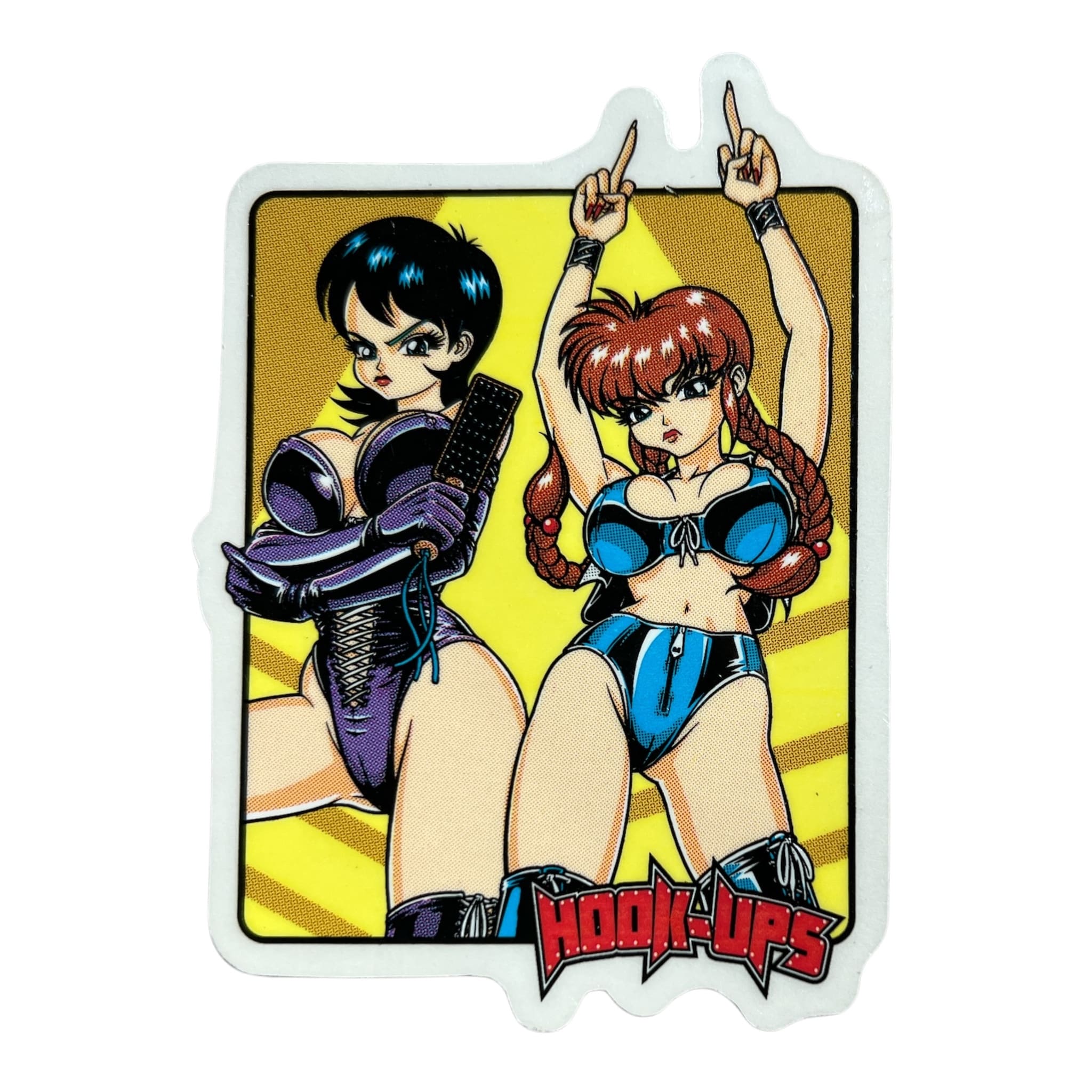 Hook-Ups Wrestler Babes Sticker