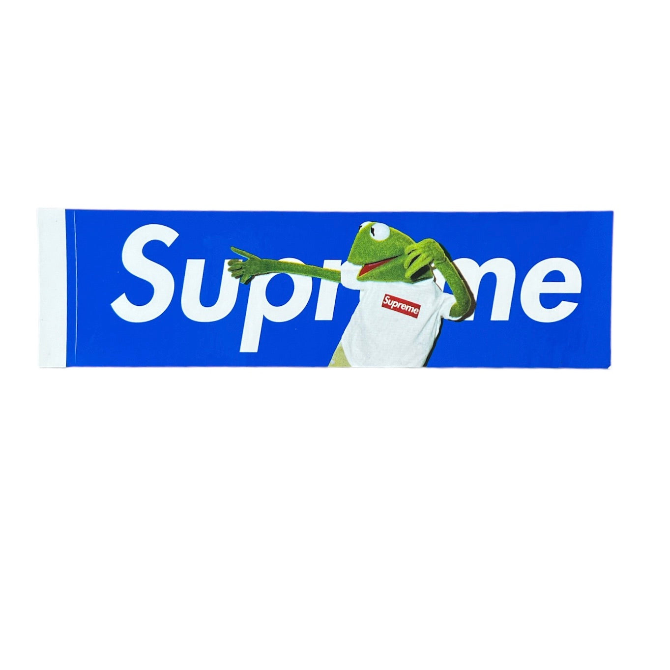 Supreme Kermit The Frog Box Logo Sticker Blue SS08