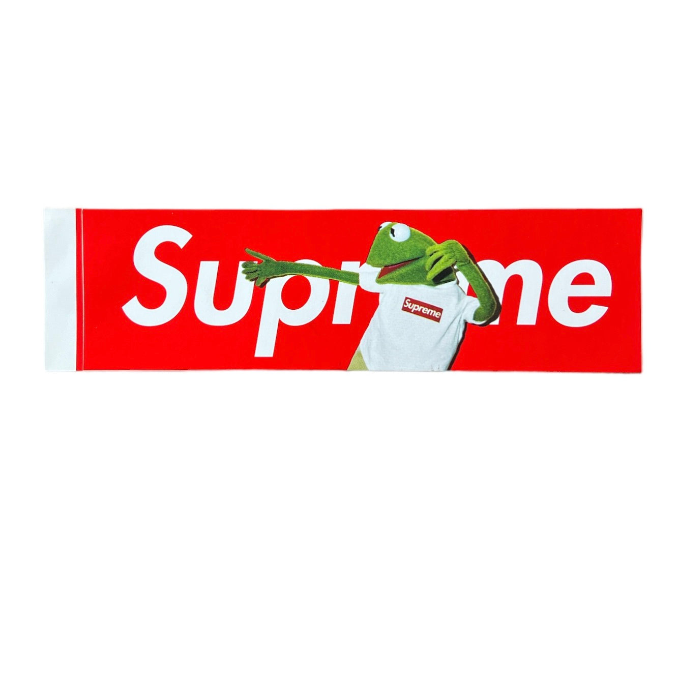 Supreme Kermit The Frog Box Logo Sticker Red SS08