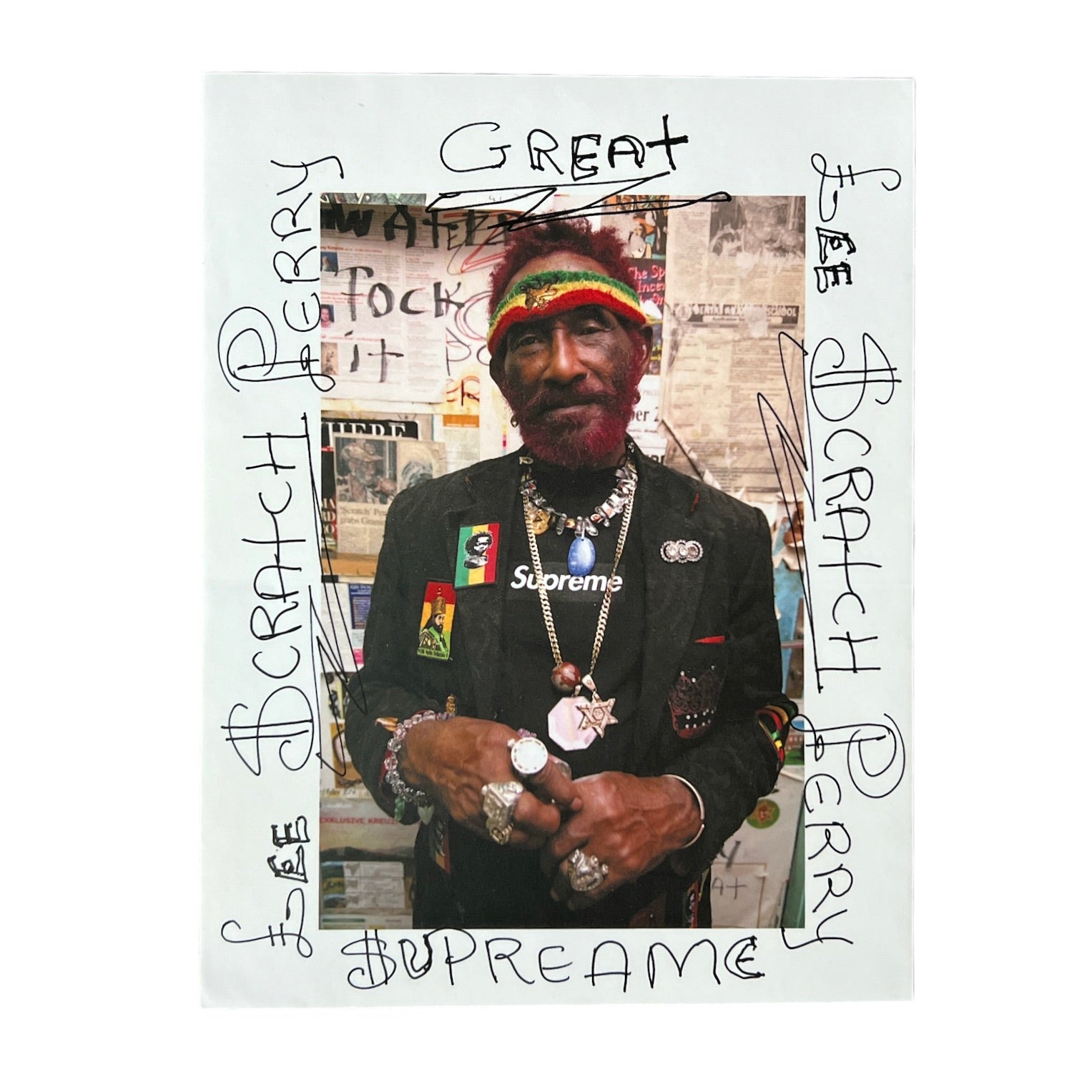 Supreme Lee Scratch Perry Sticker White SS10