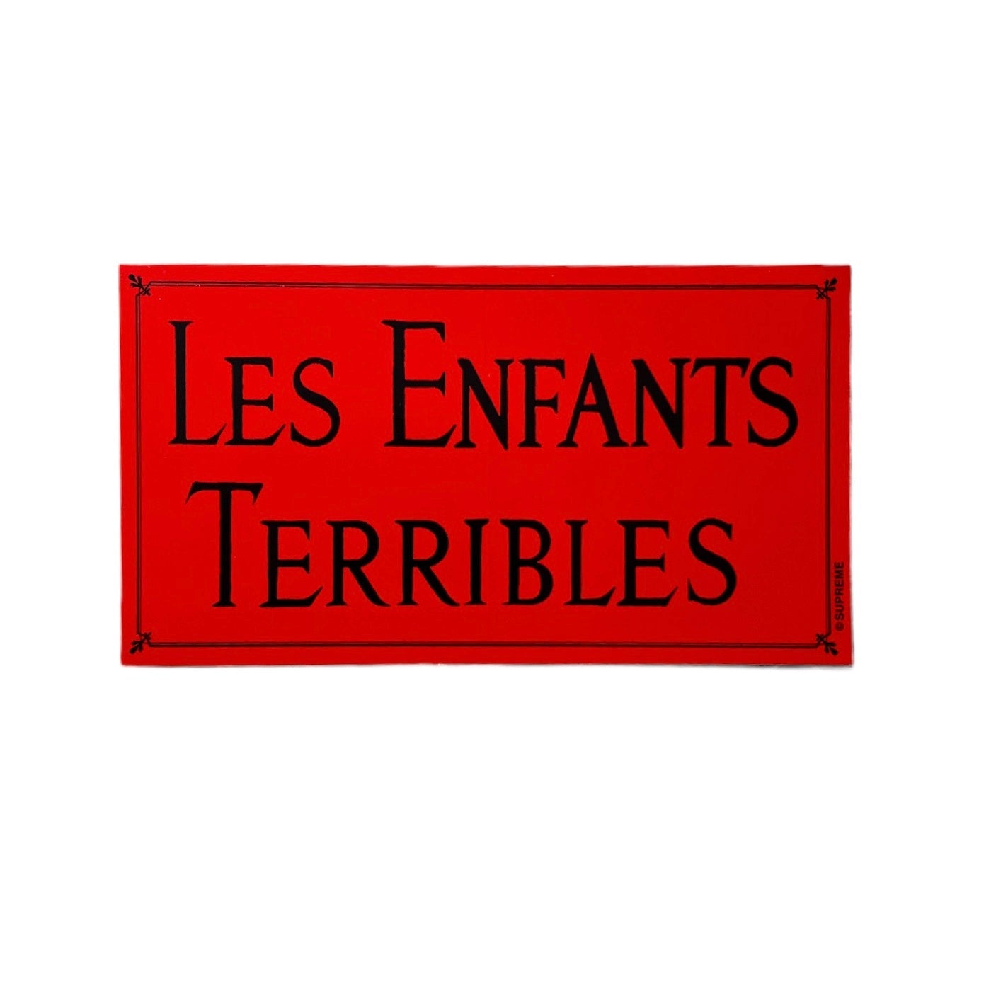 Supreme Les Enfants Terribles Sticker Red FW12