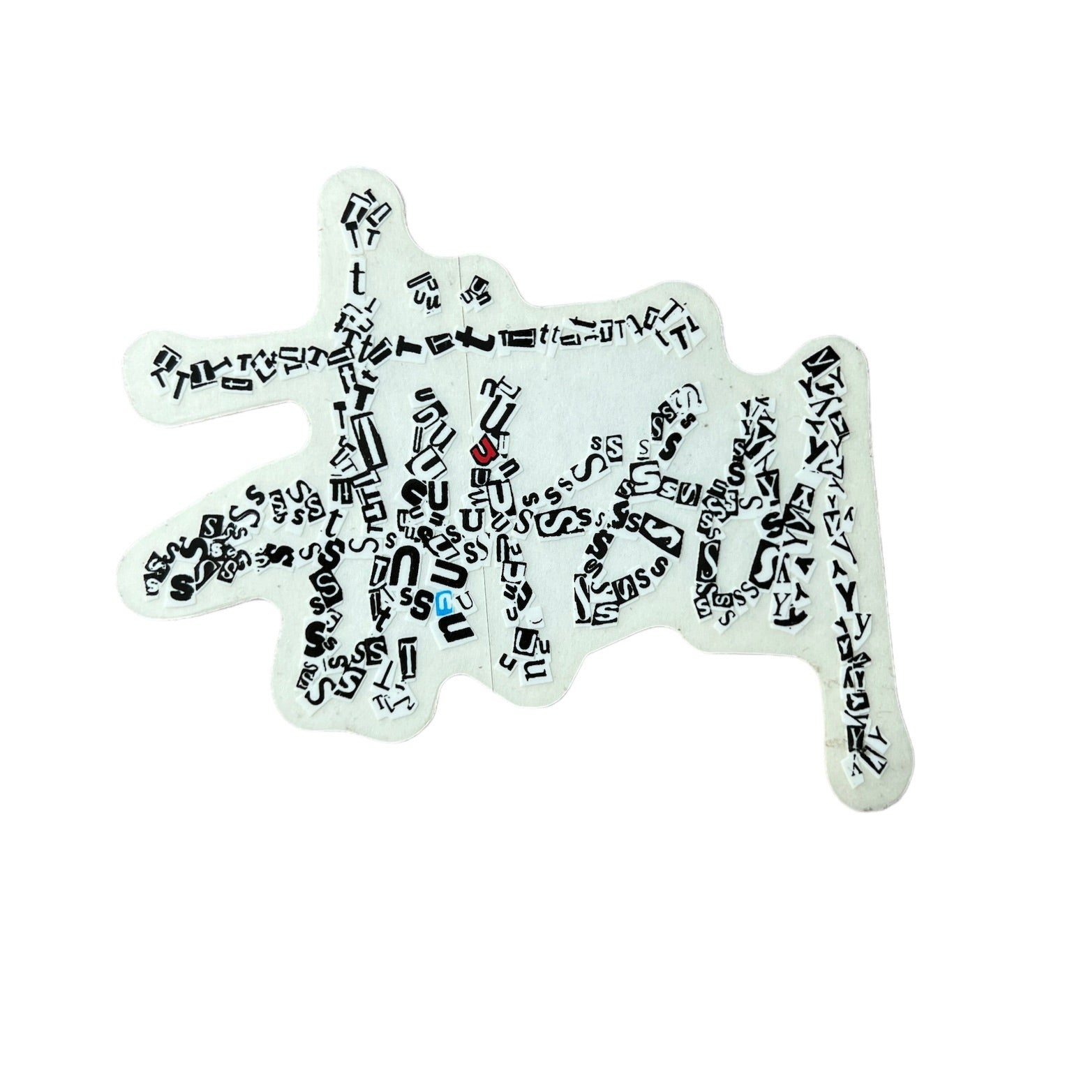 Stussy Letters Spelled Out Sticker