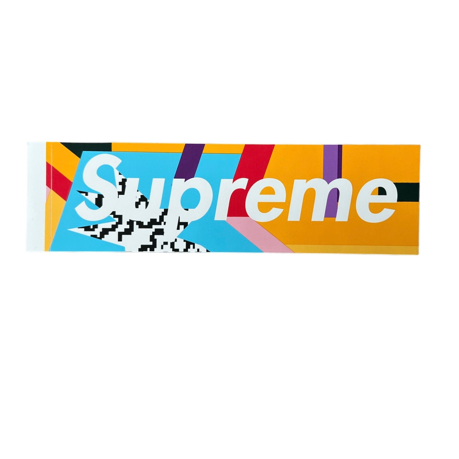 Supreme Mendini Box Logo Sticker Orange SS16