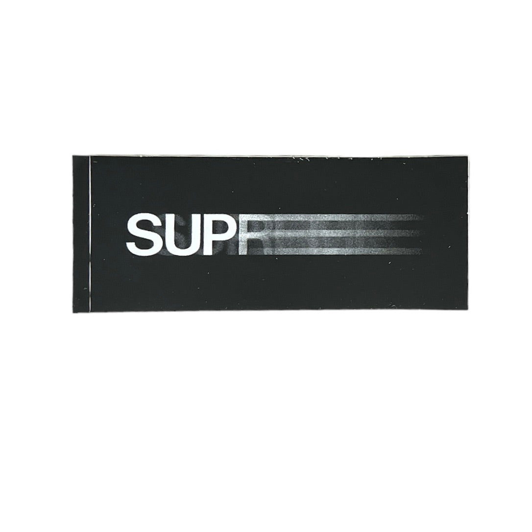 Supreme Motion Logo III Sticker Black SS16