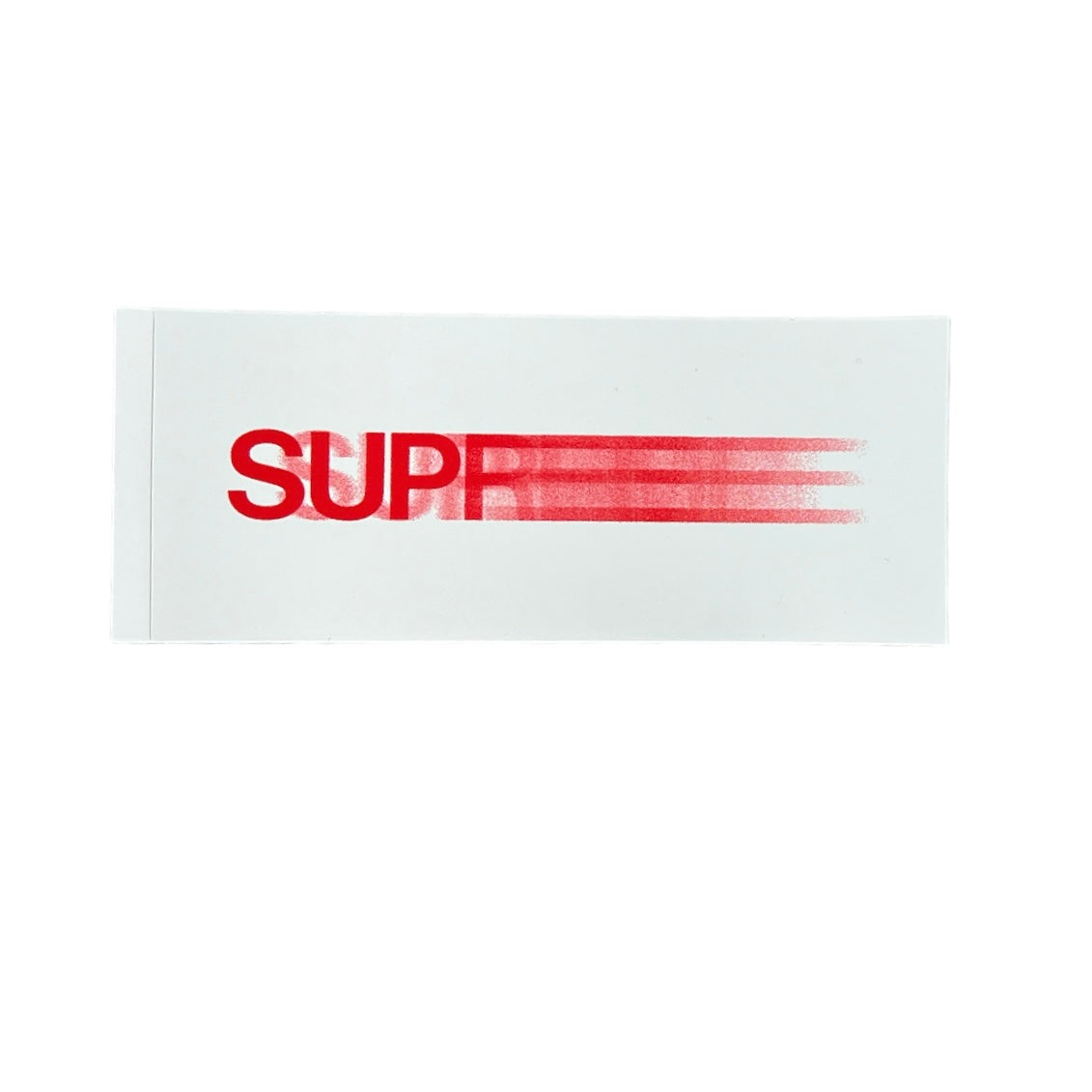 Supreme Motion Logo III Sticker White SS16