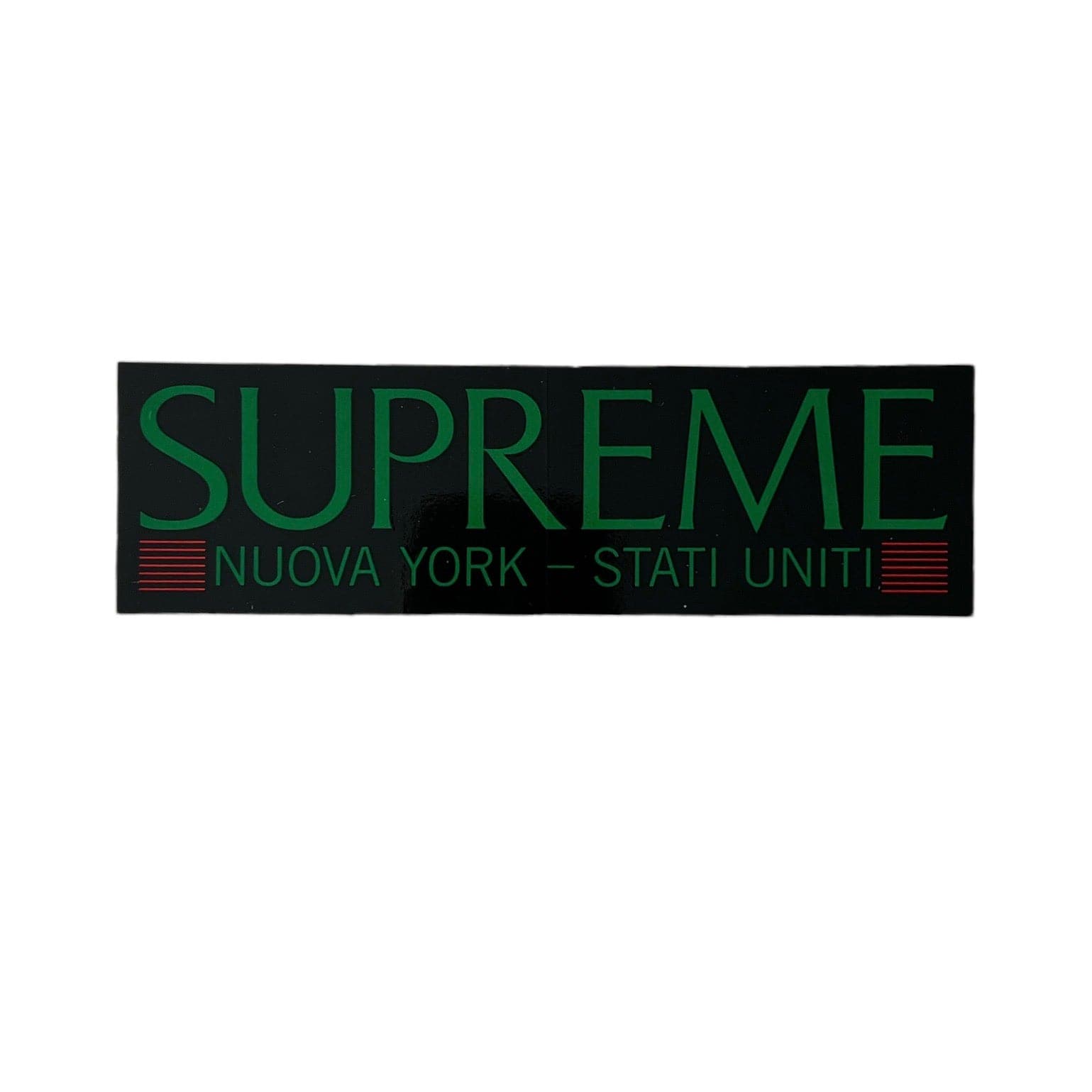 Supreme Nuova York Stati Uniti Sticker Black FW20