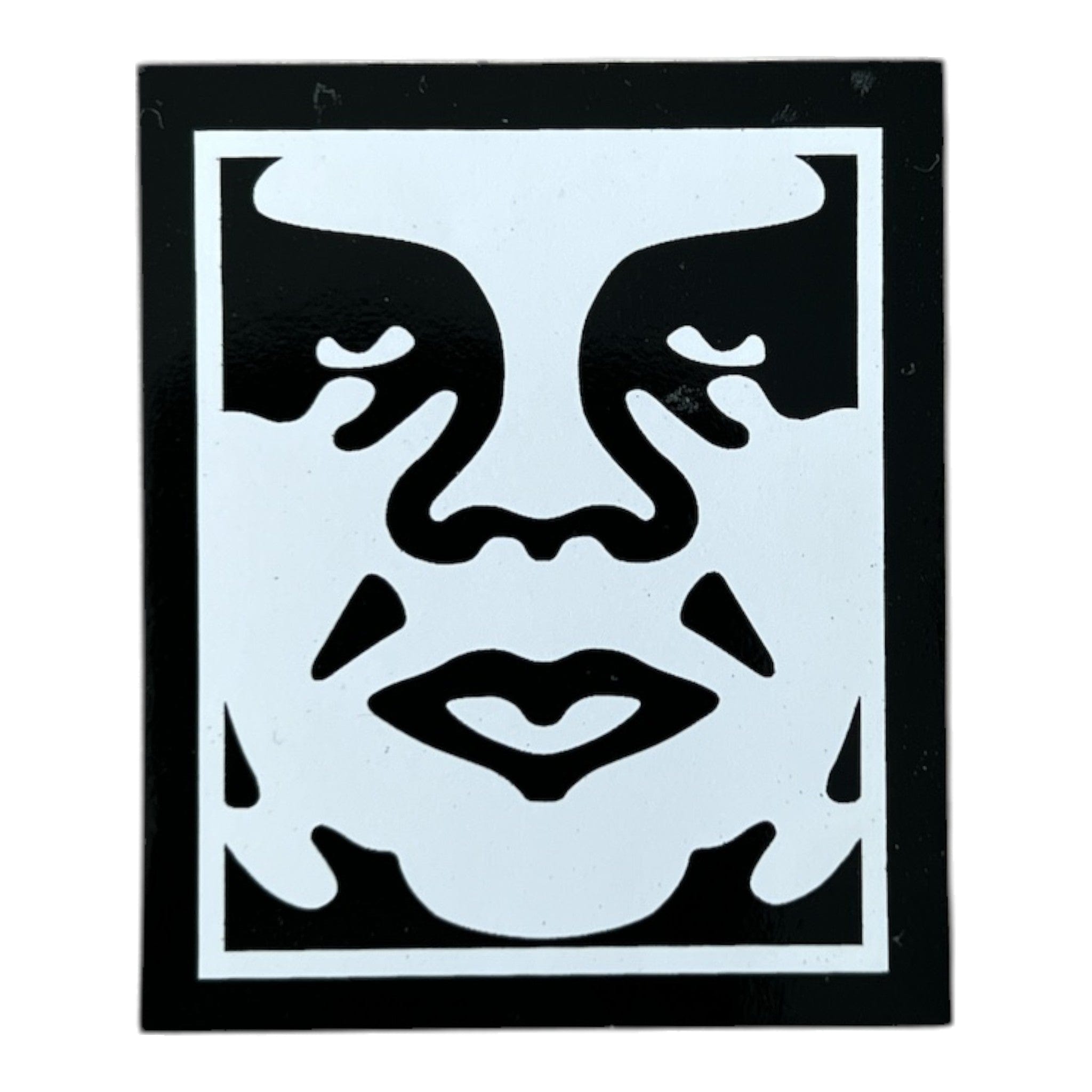 Obey Andre Face Silhouette Sticker Mini