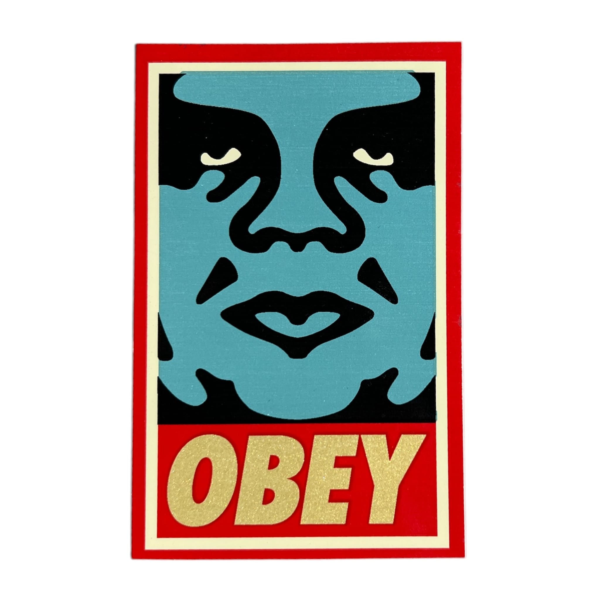 Obey Icons Andre the Giant Face Blue Version 1 Sticker