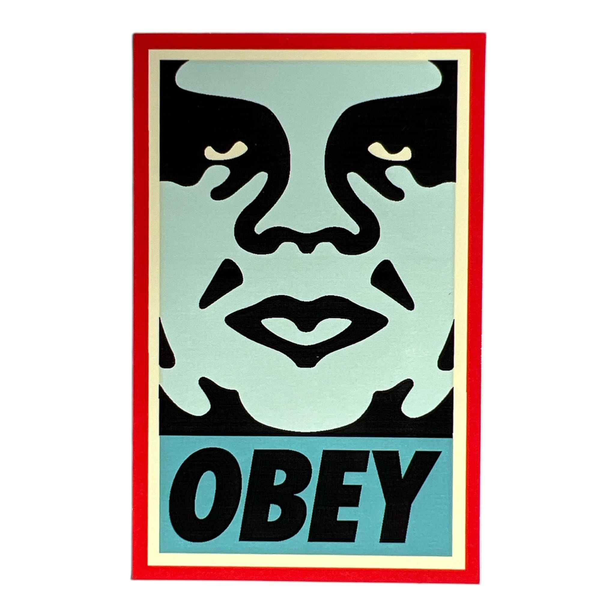 Obey Icons Andre the Giant Face Blue Version 3 Sticker