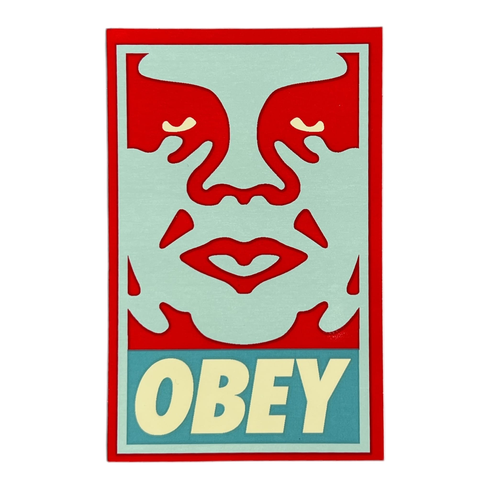 Obey Icons Andre the Giant Face Blue Version 5 Sticker