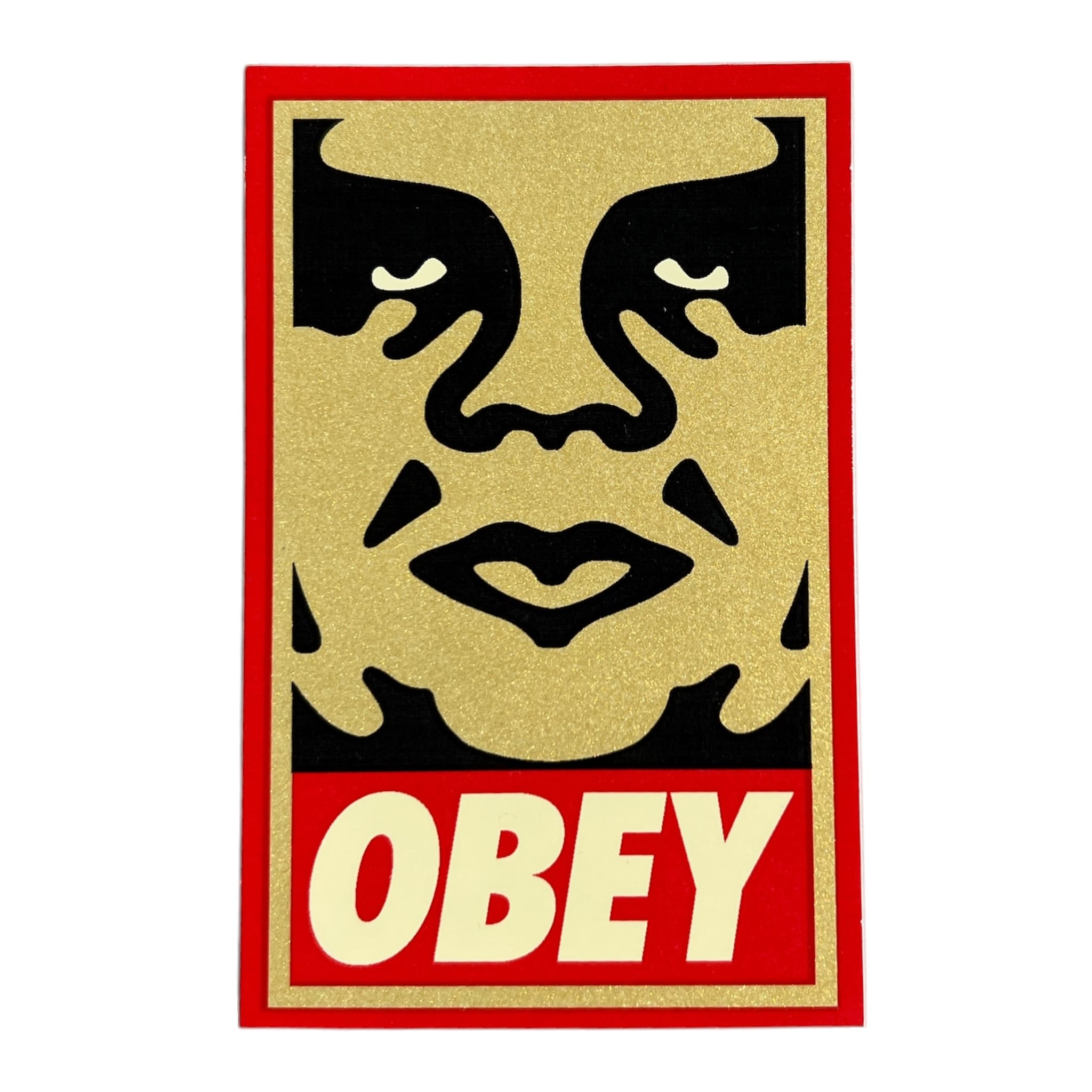 Obey Icons Andre the Giant Face Gold Version 1 Sticker